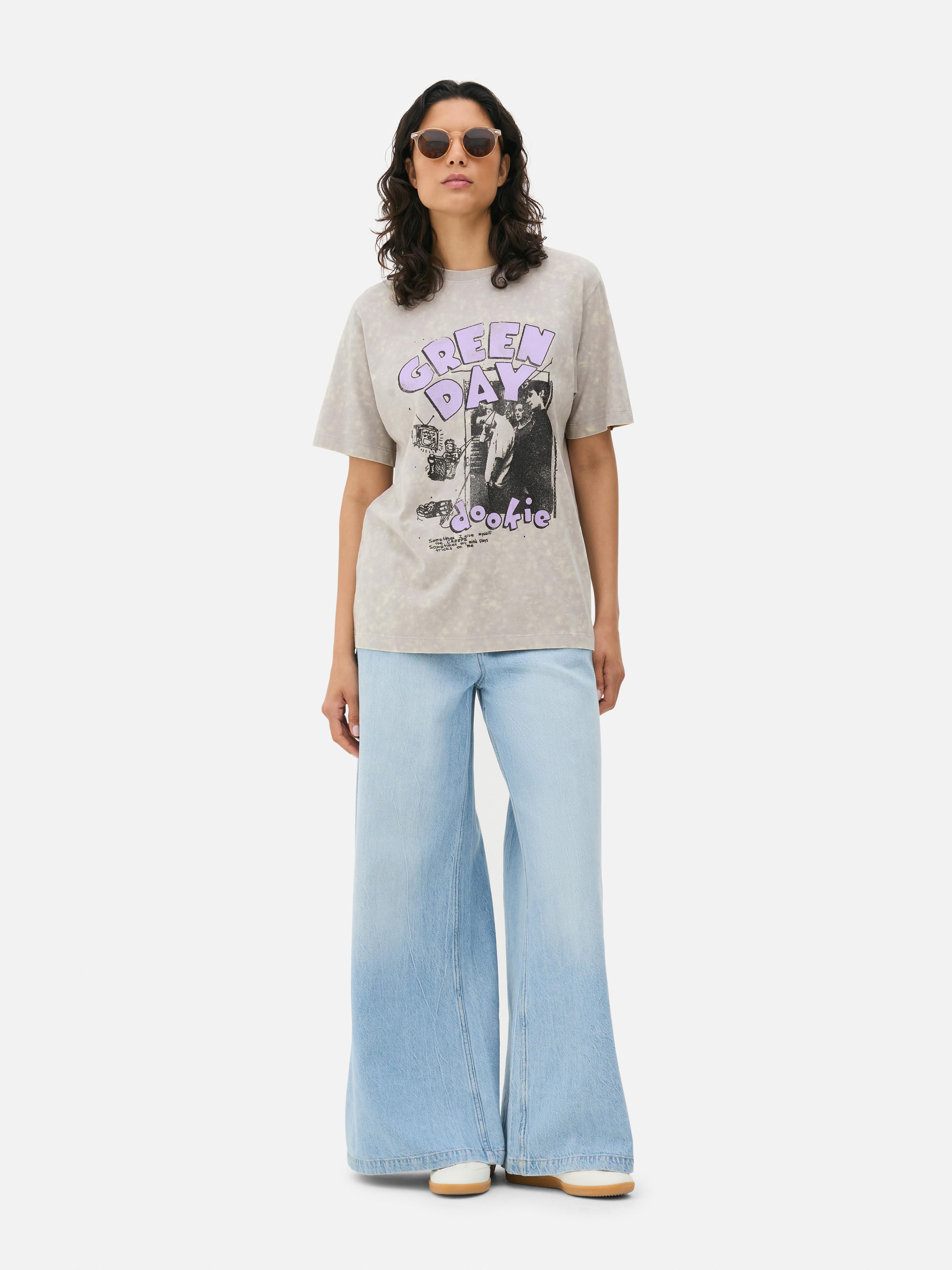 T-shirt met print Green Day