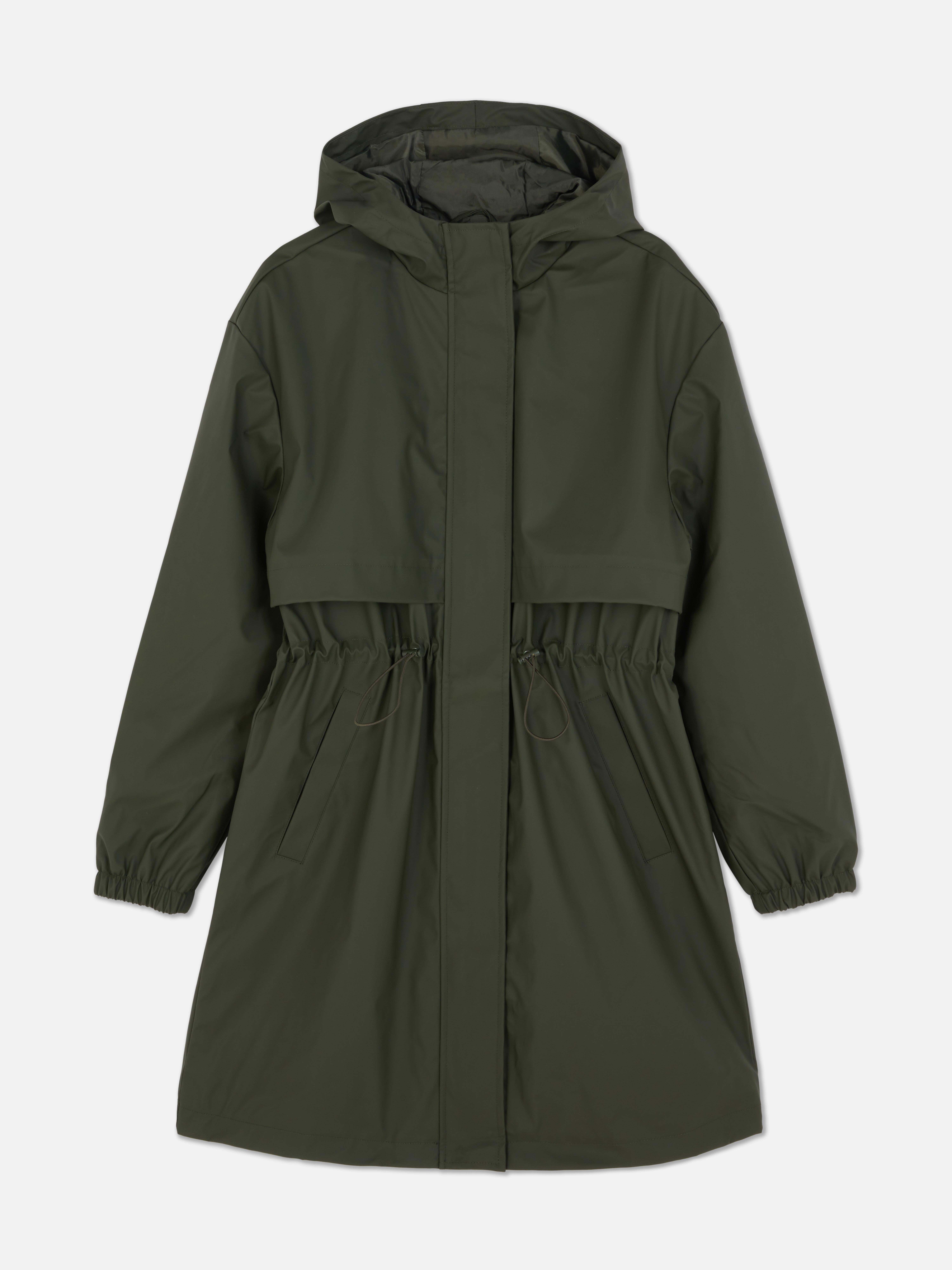 Women's Olive Cinch Waist Parka | Primark