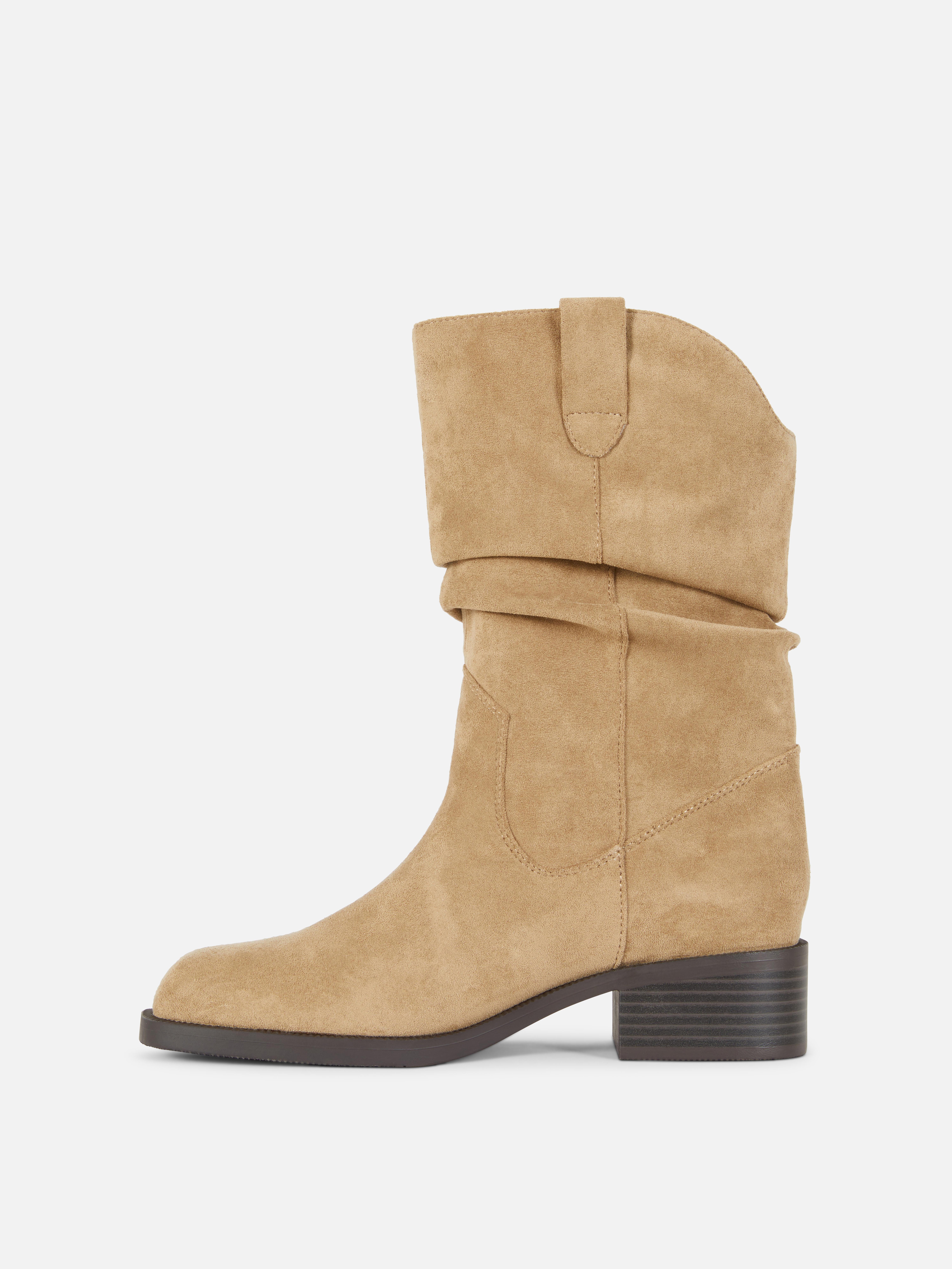 Rita Ora Slouchy Heeled Boots