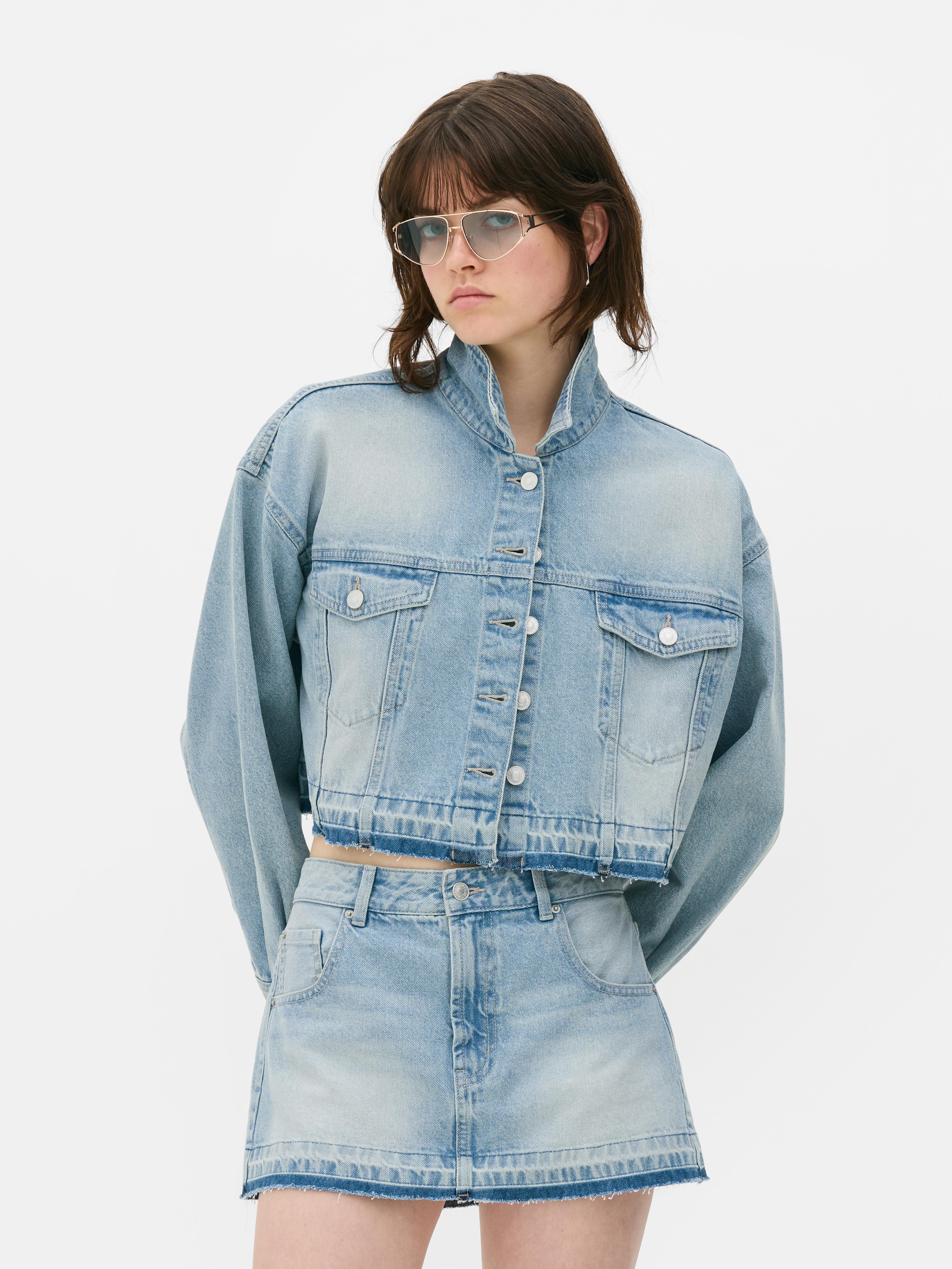 Jachetă scurtă din denim