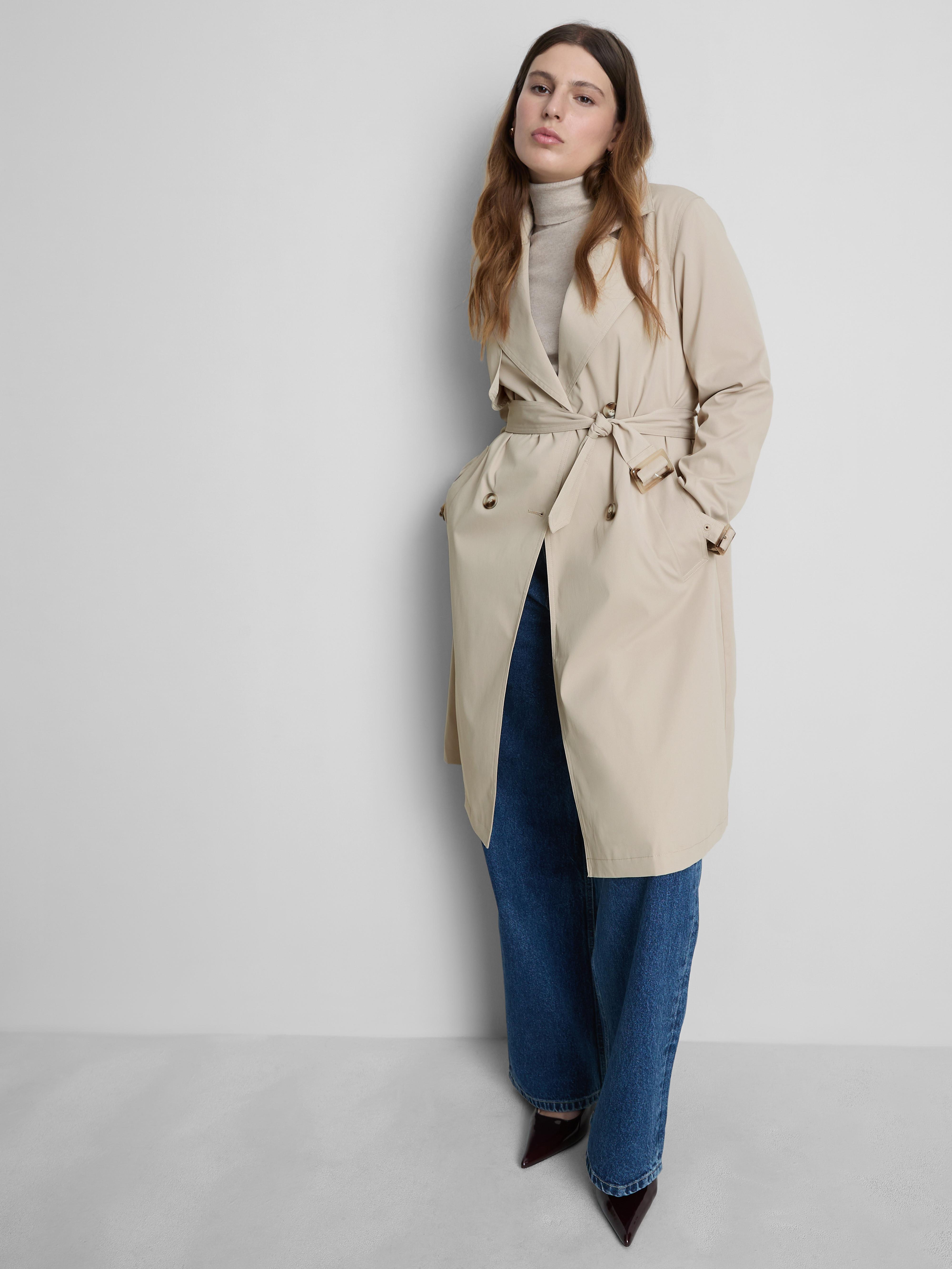 Women's Stone Essential Belted Trench