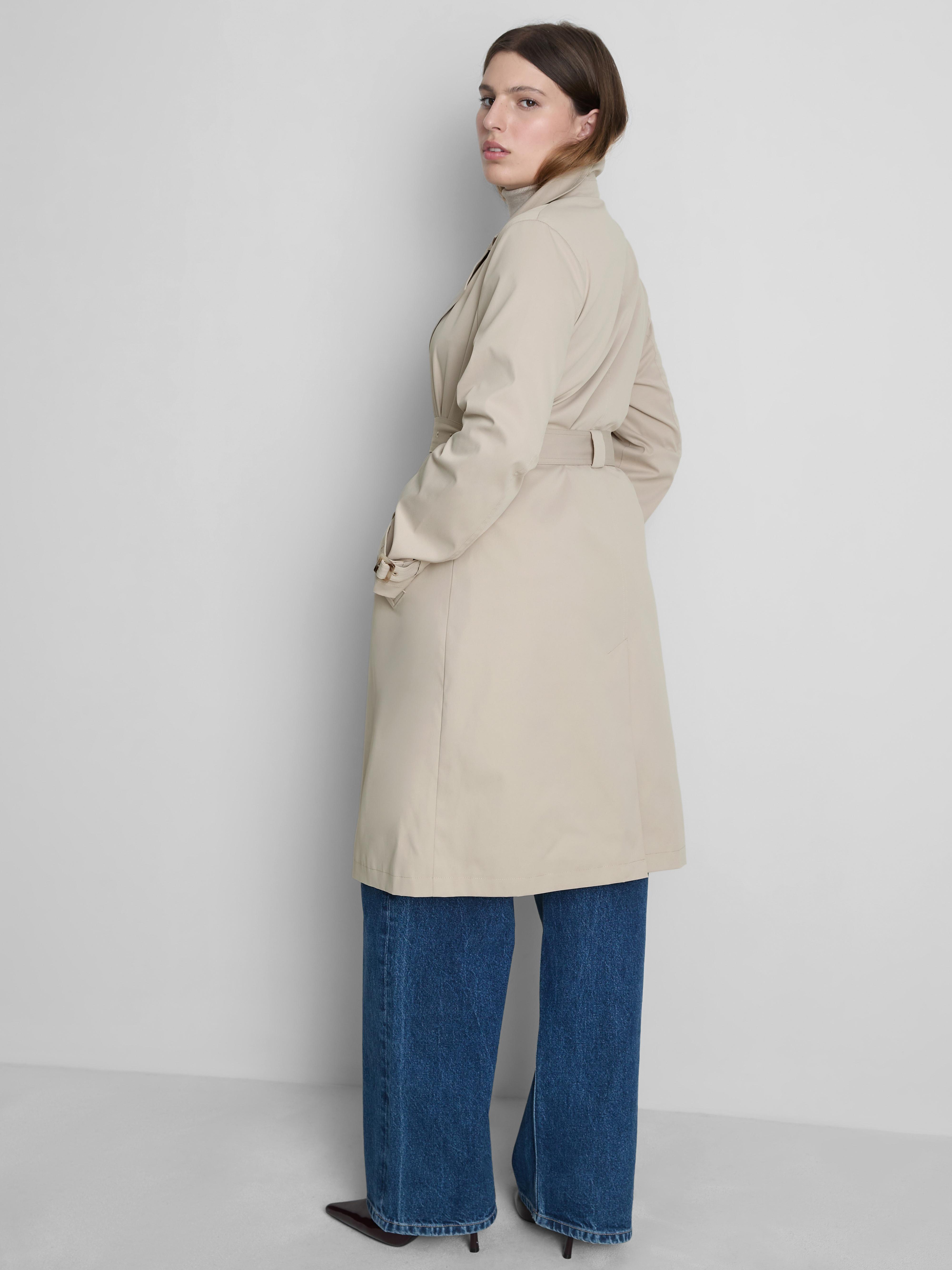 Women's Stone Essential Belted Trench