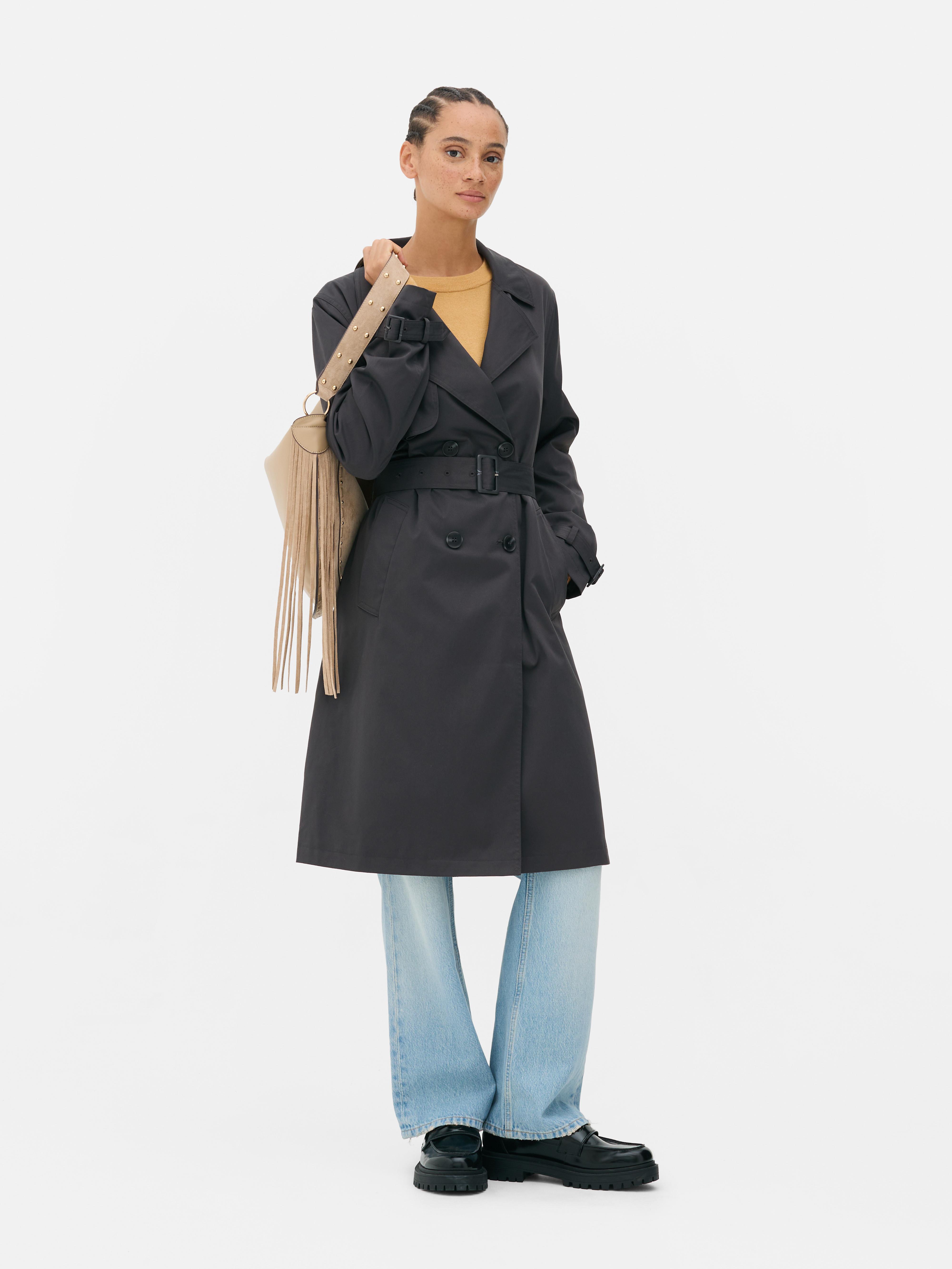 Trench con cintura basic