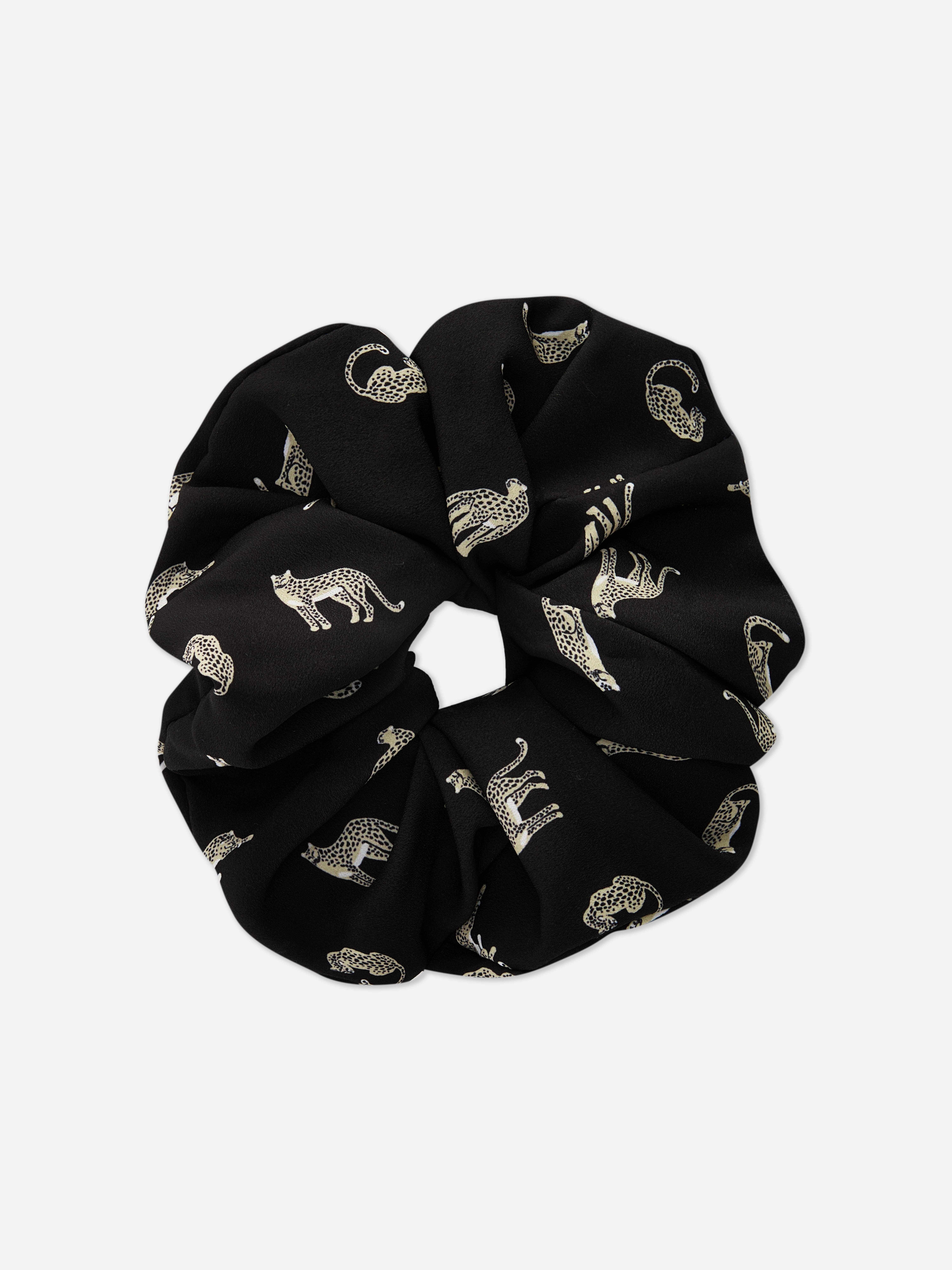 Scrunchie met luipaardprint