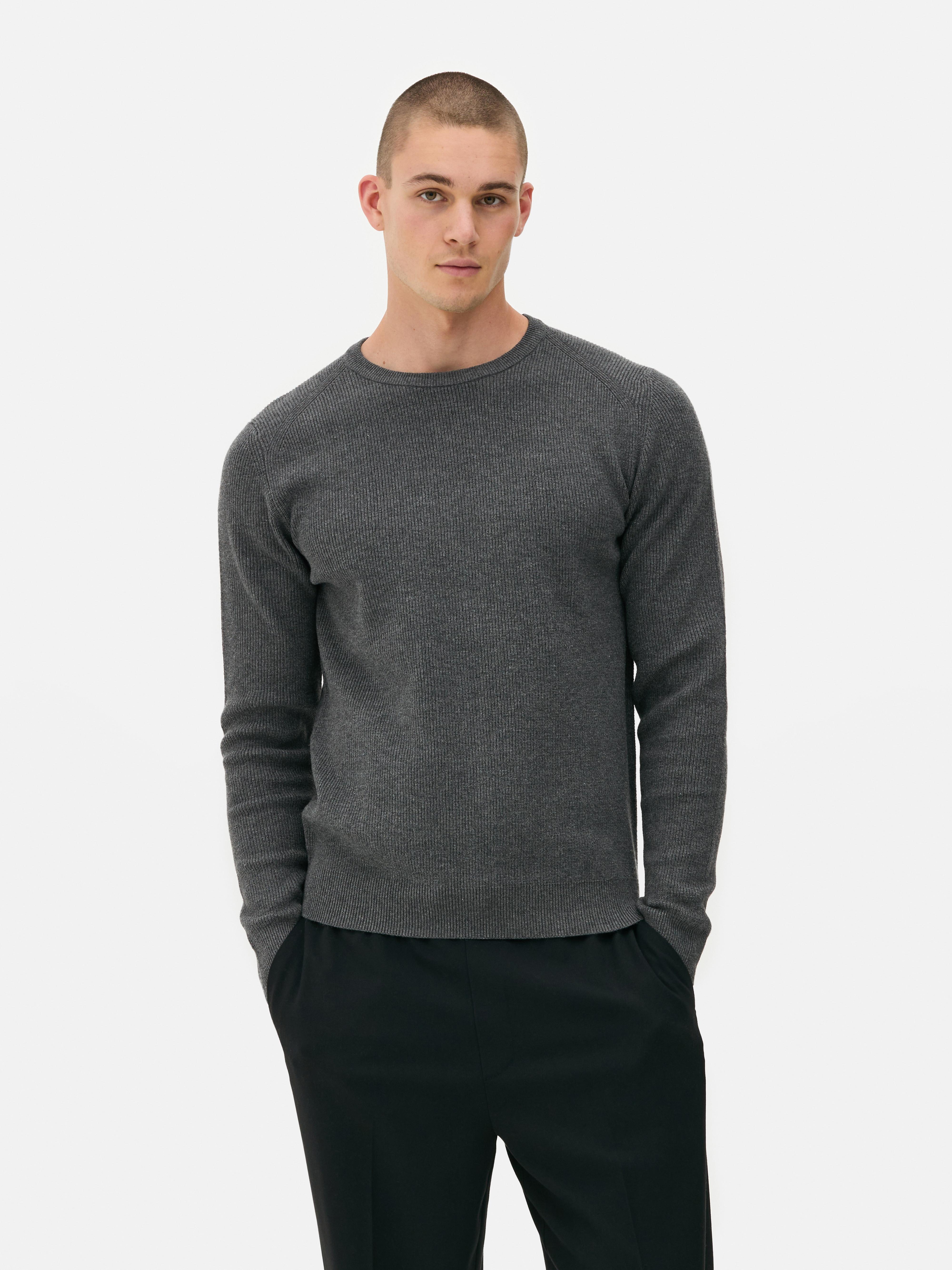 Pull côtelé Anthracite