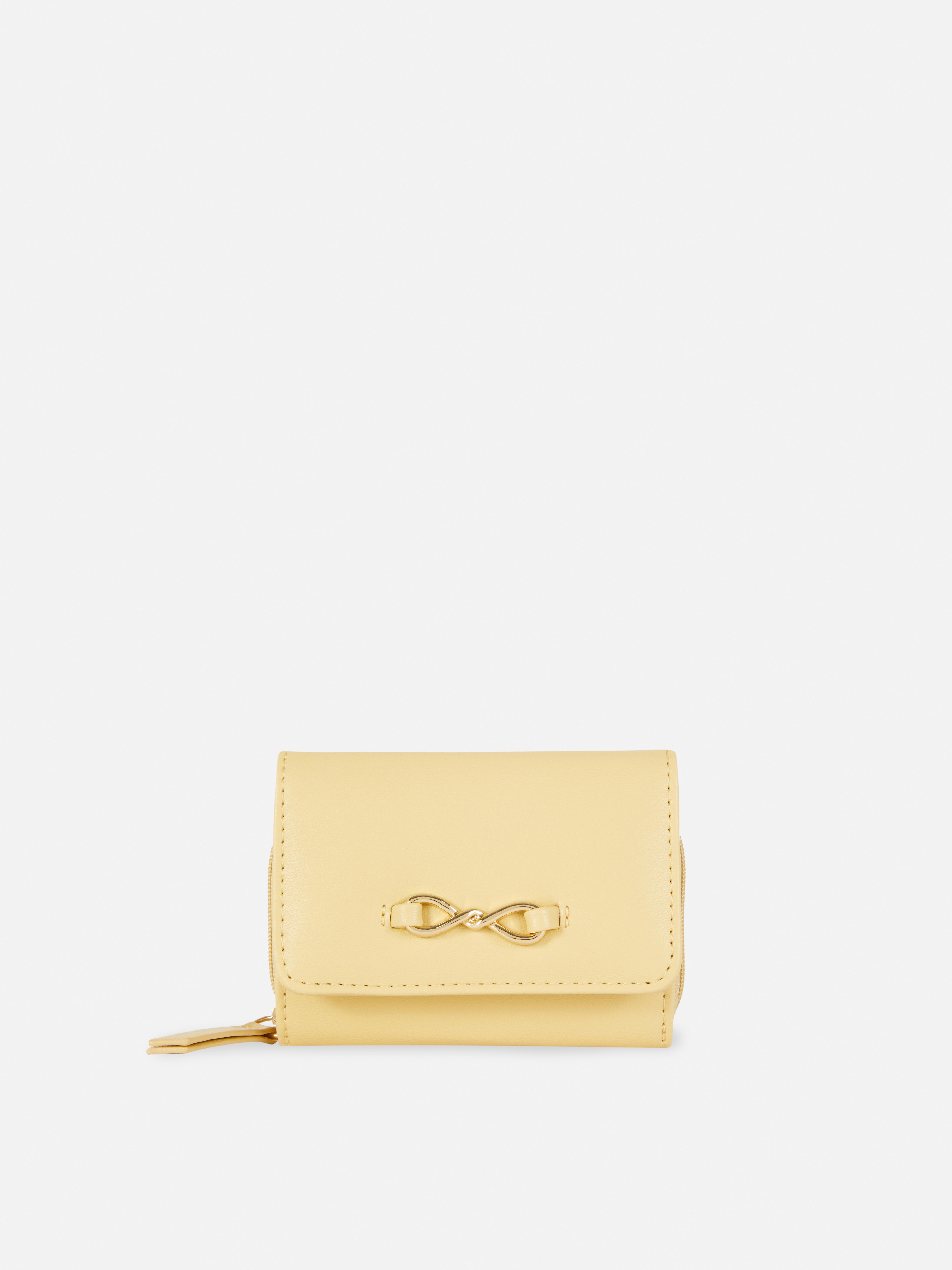 Faux Leather Eternity Purse Yellow