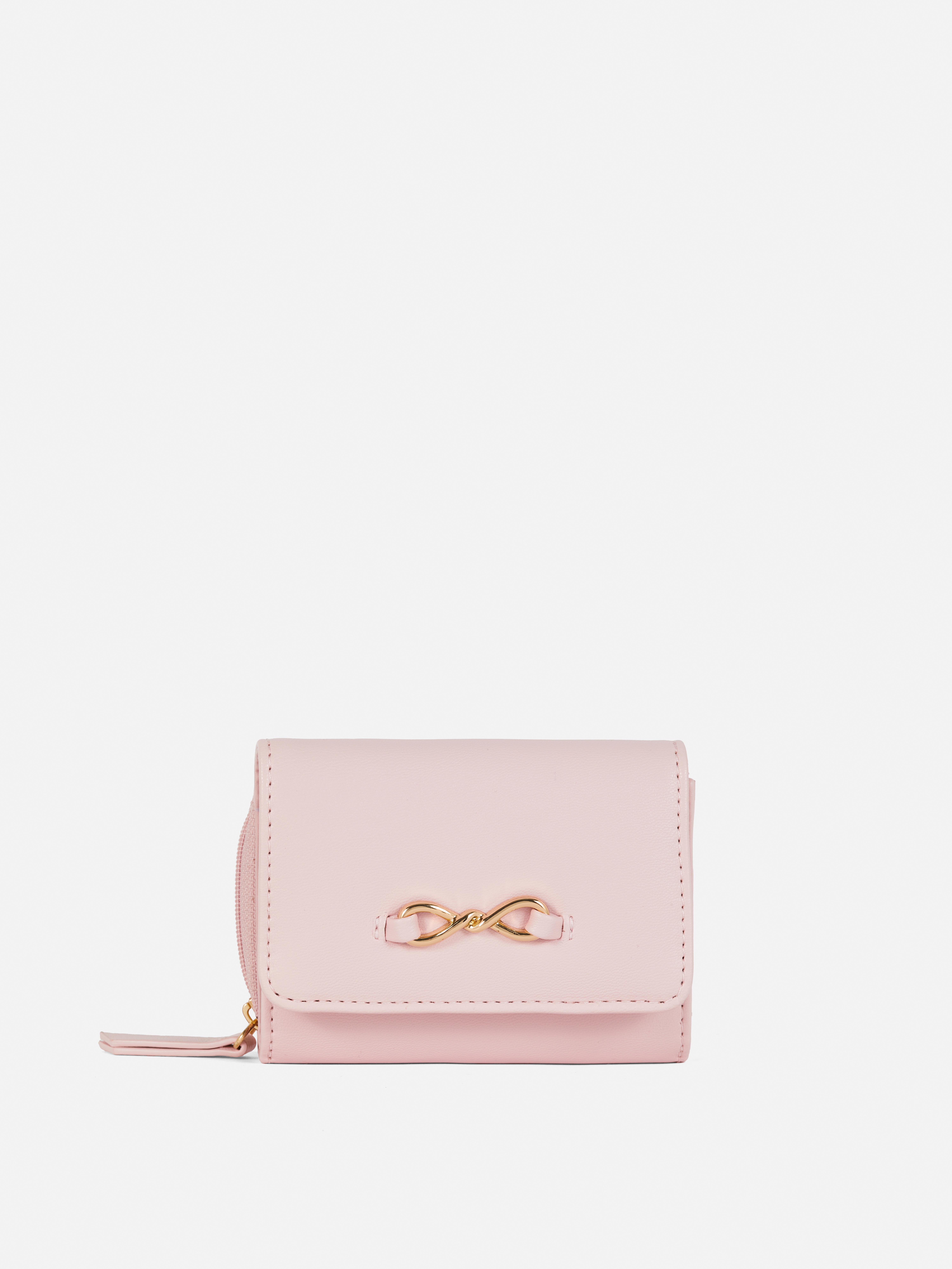 Faux Leather Eternity Purse Pink