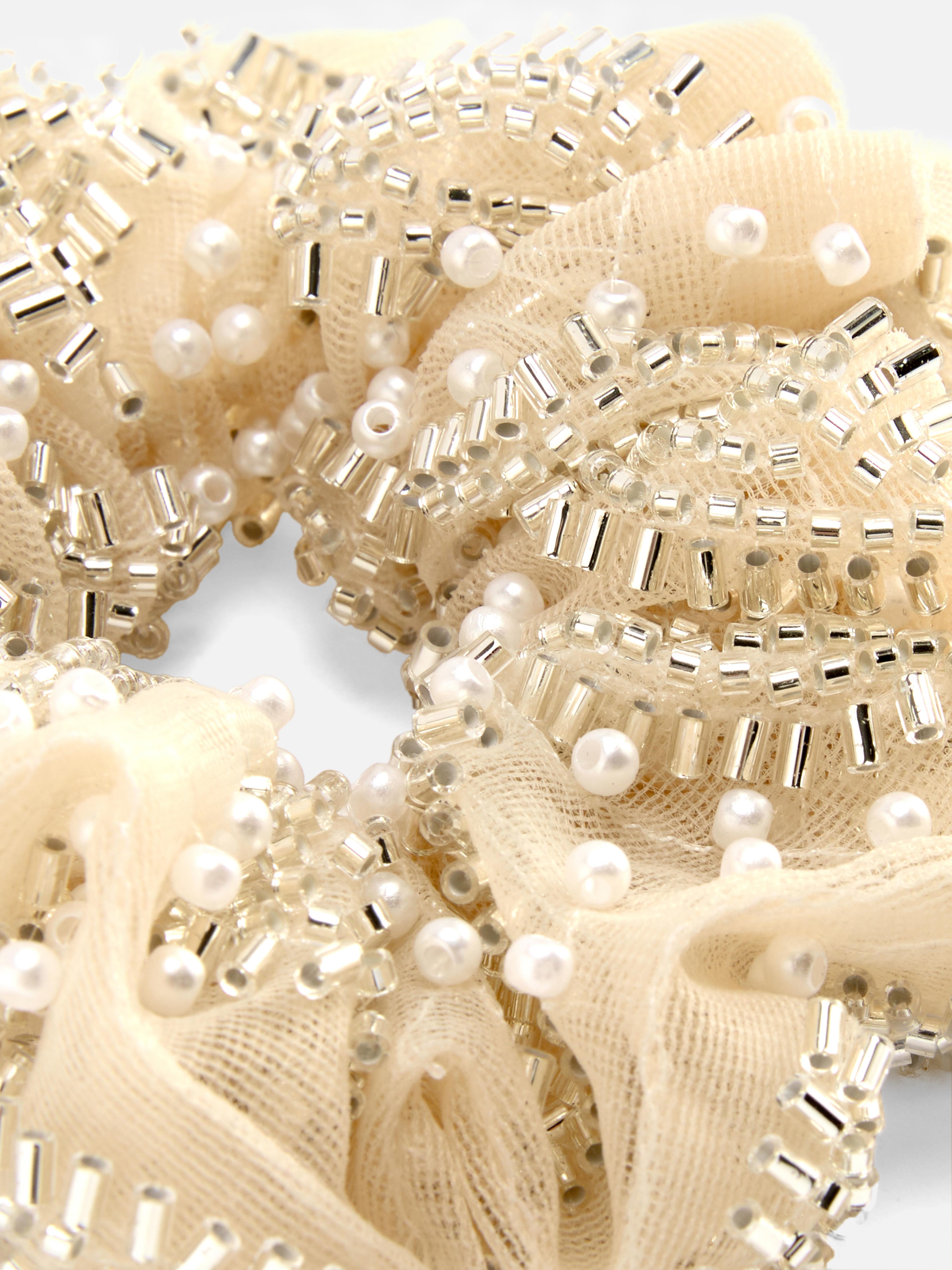 1pk Beaded Scrunchie