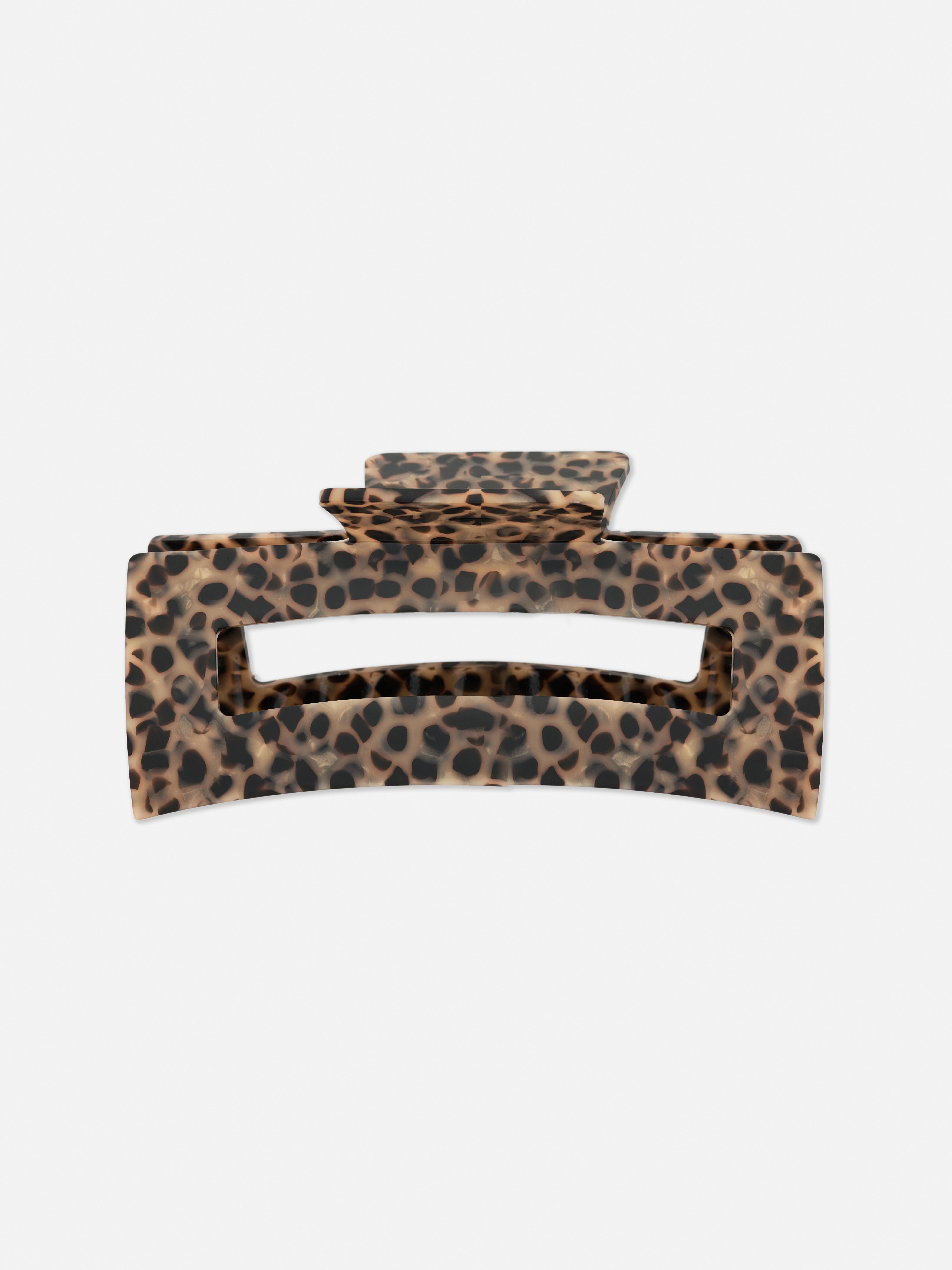Extra grote haarclip met dierenprint