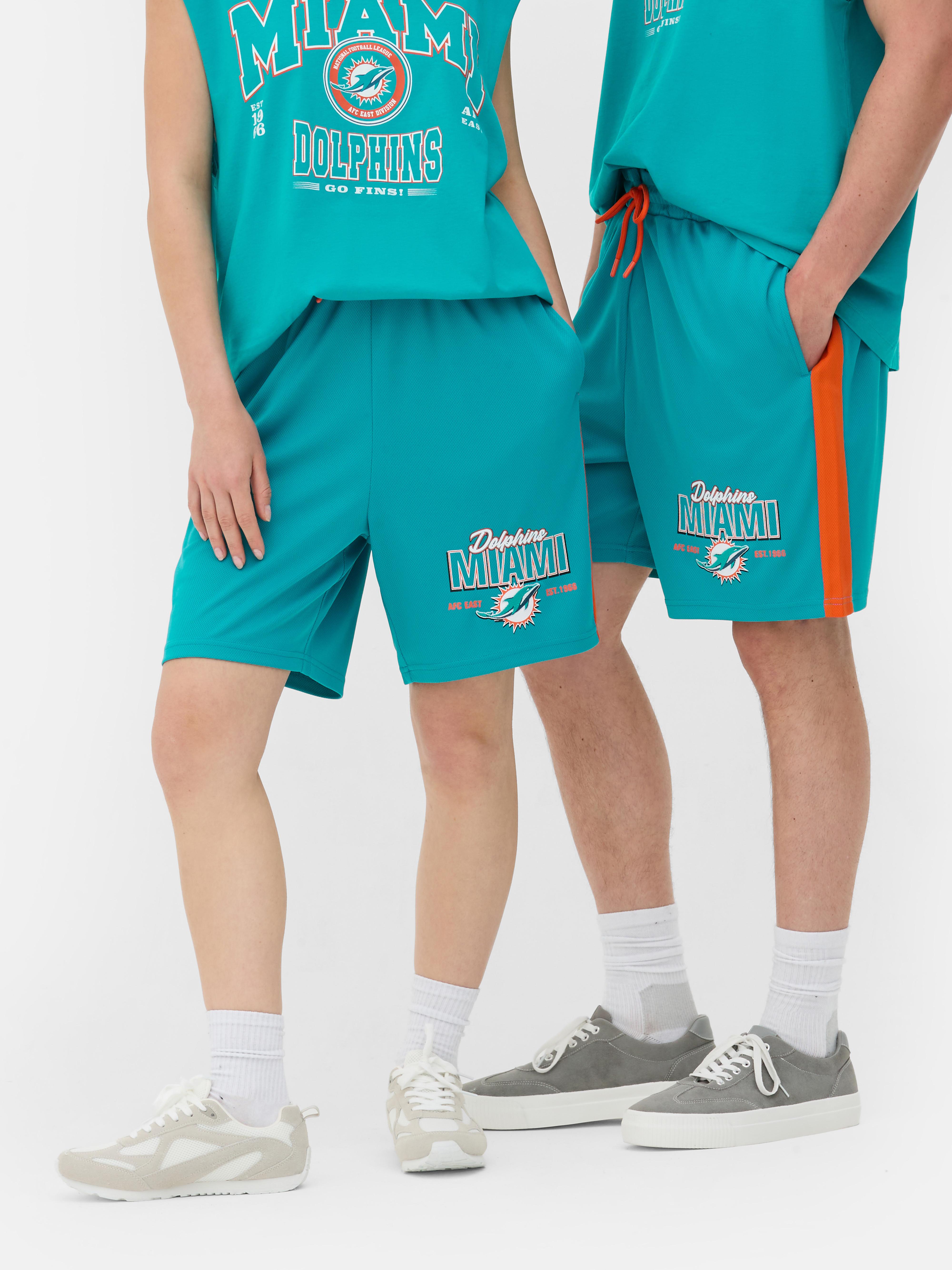 新品タグ付 NFL Miami Dolphins スウェットセット Women's Aqua NFL Miami Dolphins Drawstring Shorts | Primark