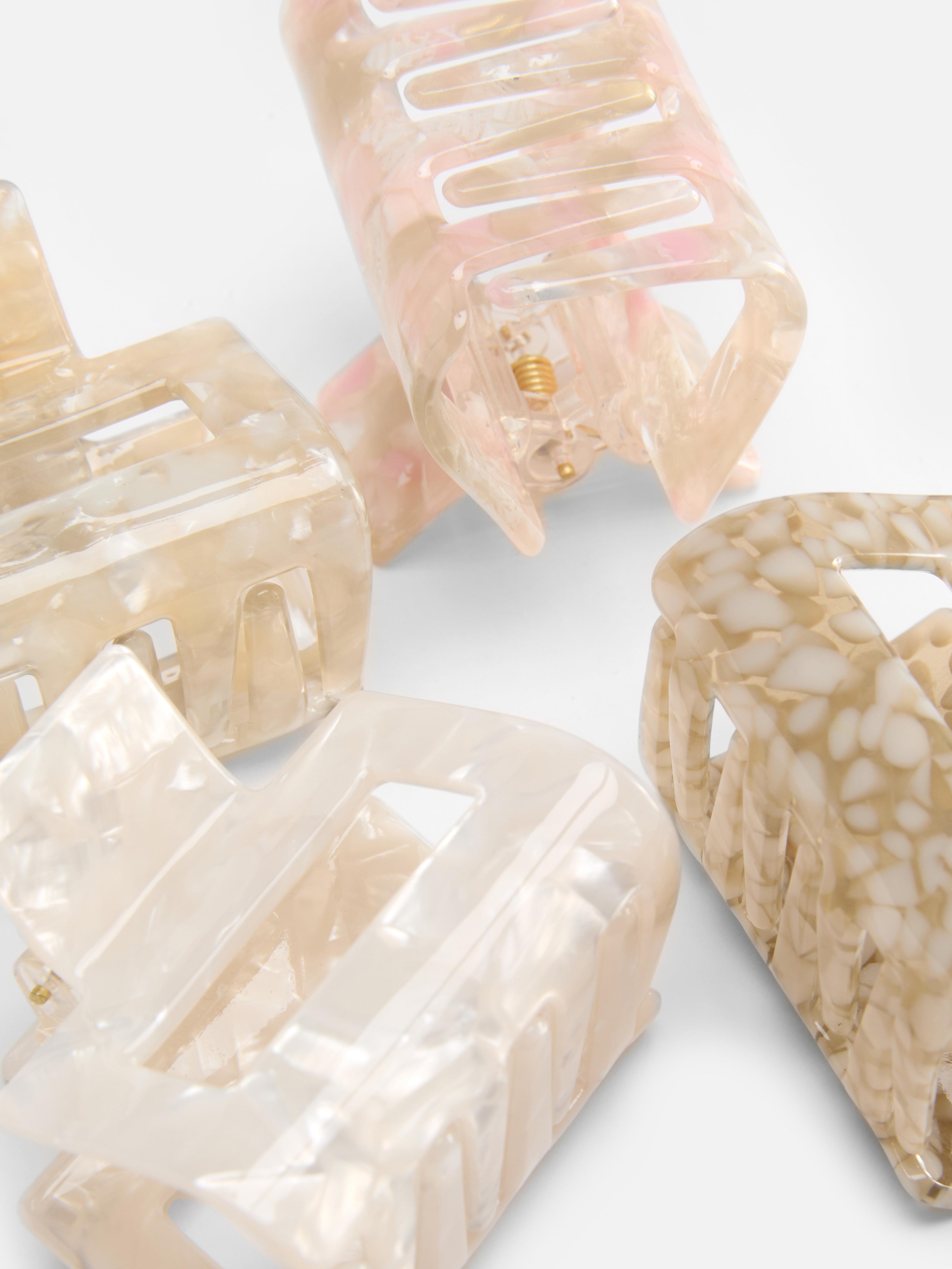 4pk Mini Bulldog Hair Clips