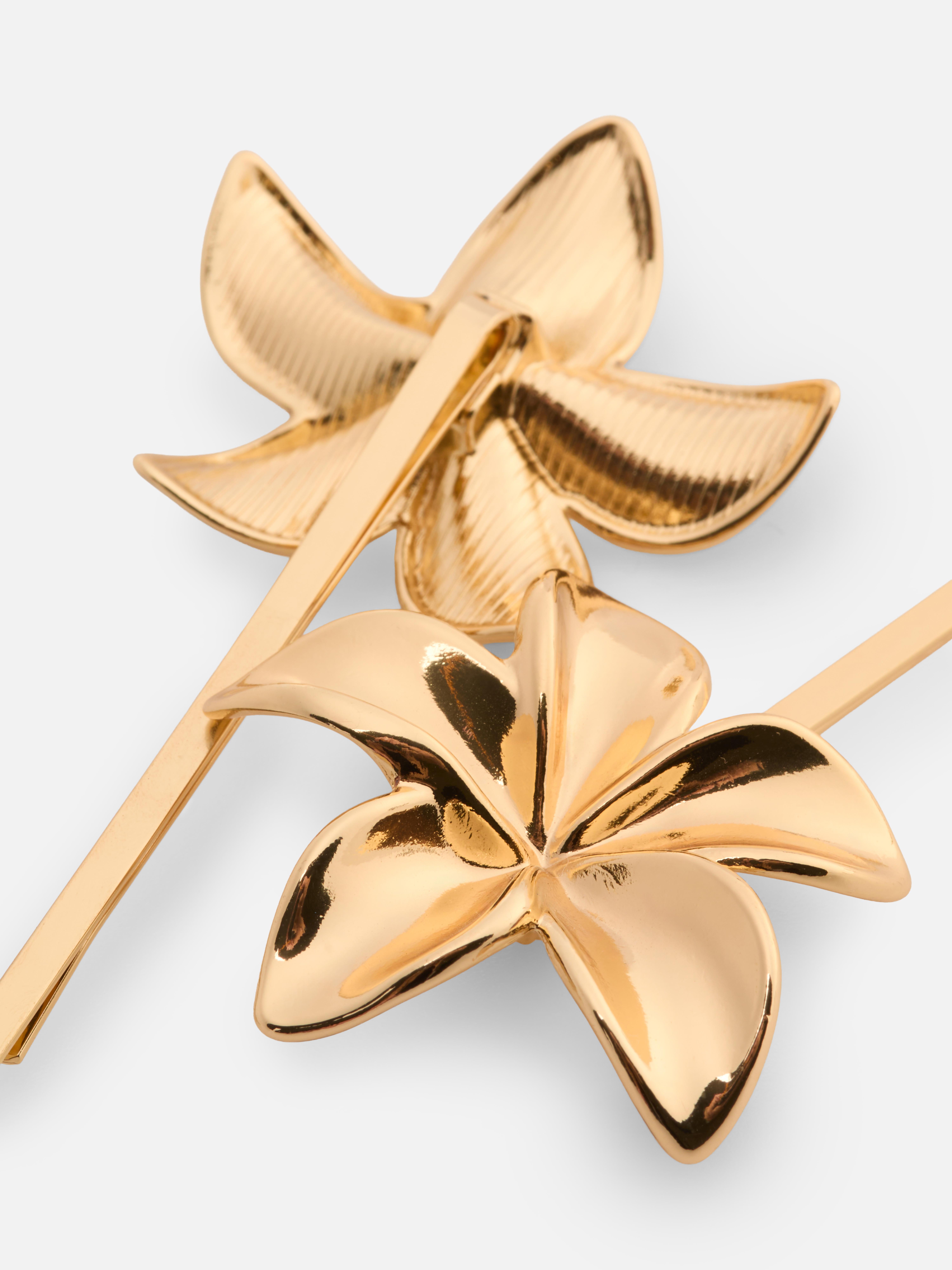 2pk Flower Hair Clips