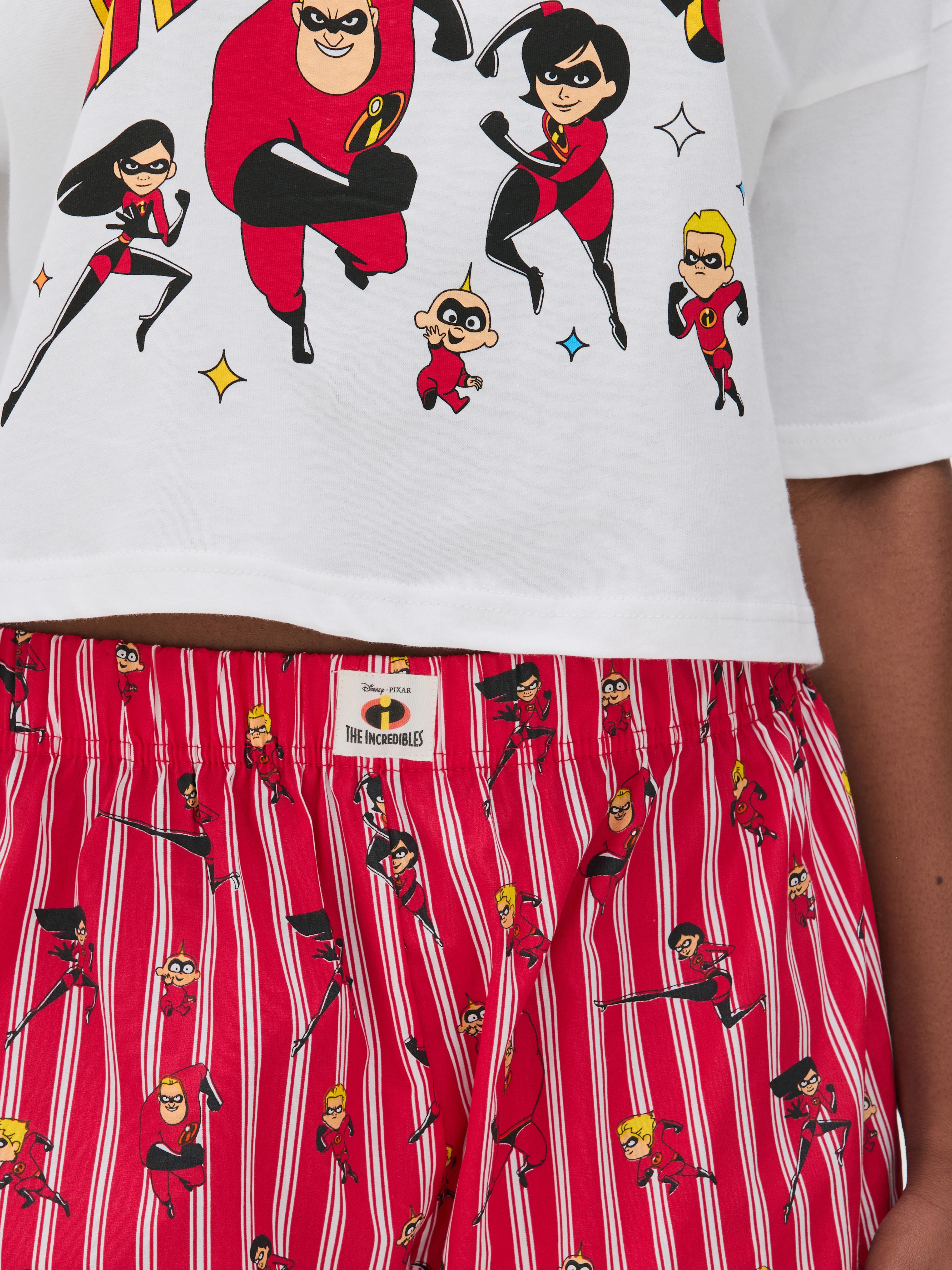 Disney Pixar’s The Incredibles Printed Cotton Shorty Pyjamas