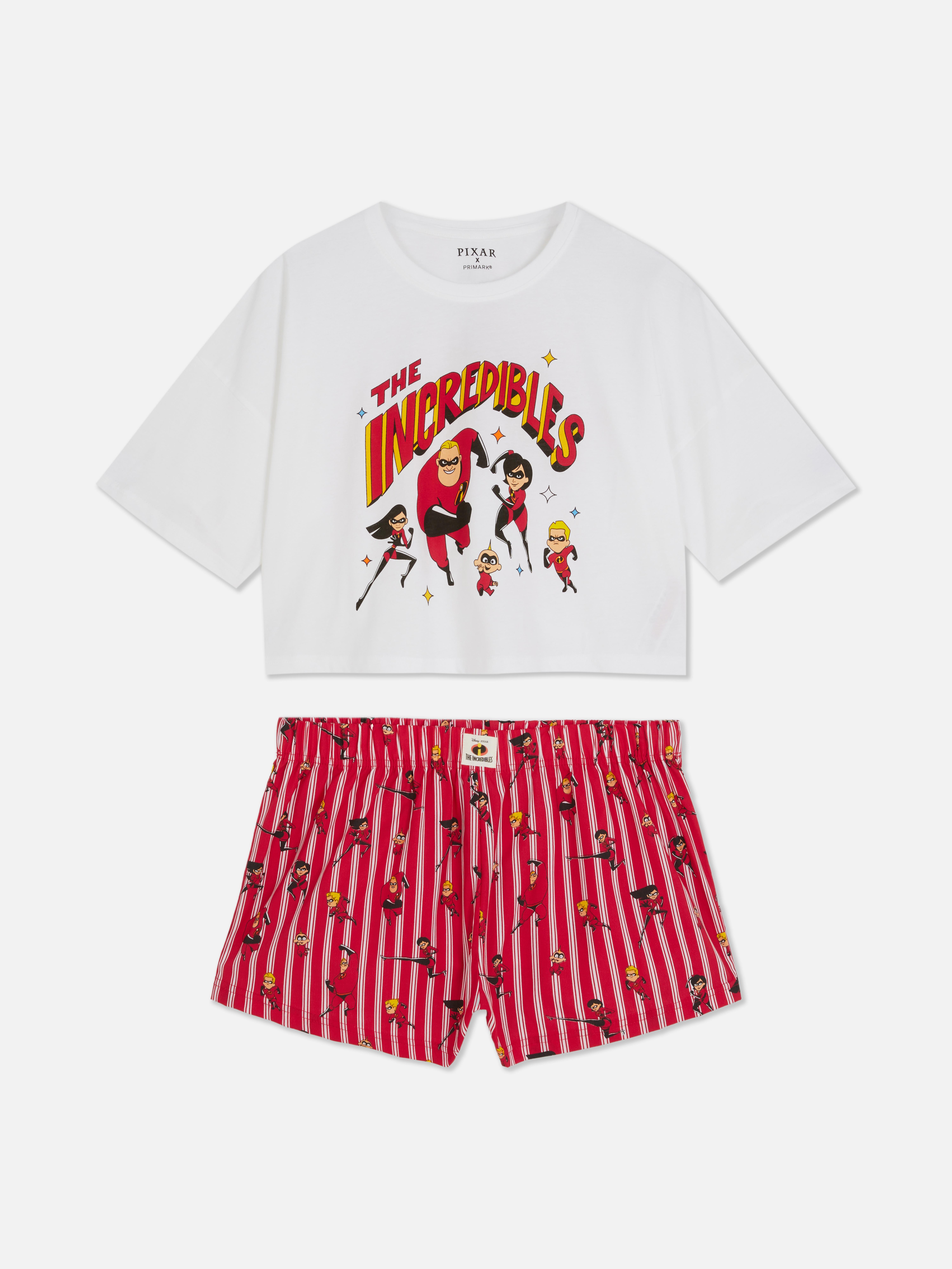 Disney Pixar’s The Incredibles Printed Cotton Shorty Pyjamas