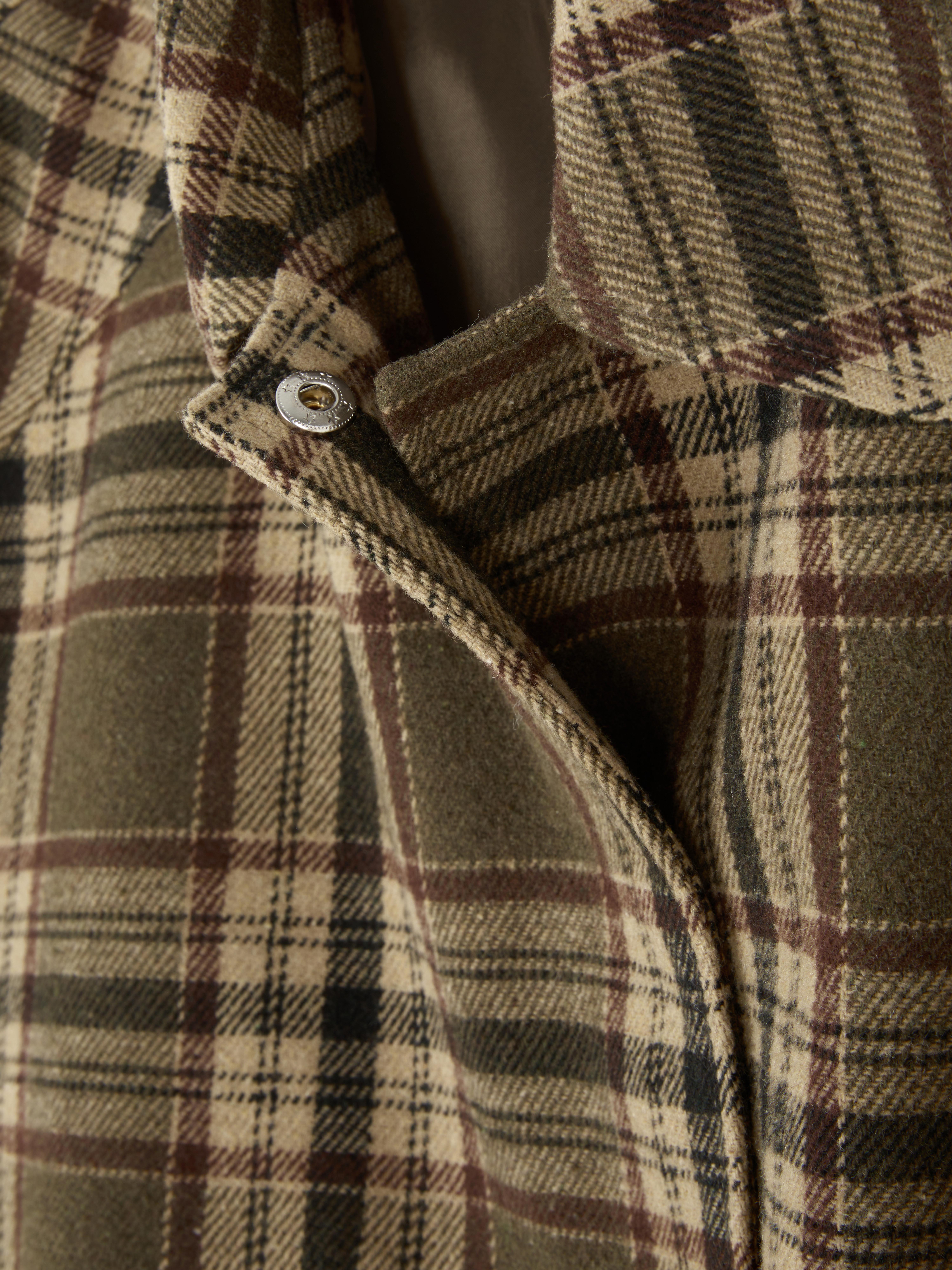 Check Bubble Hem Jacket