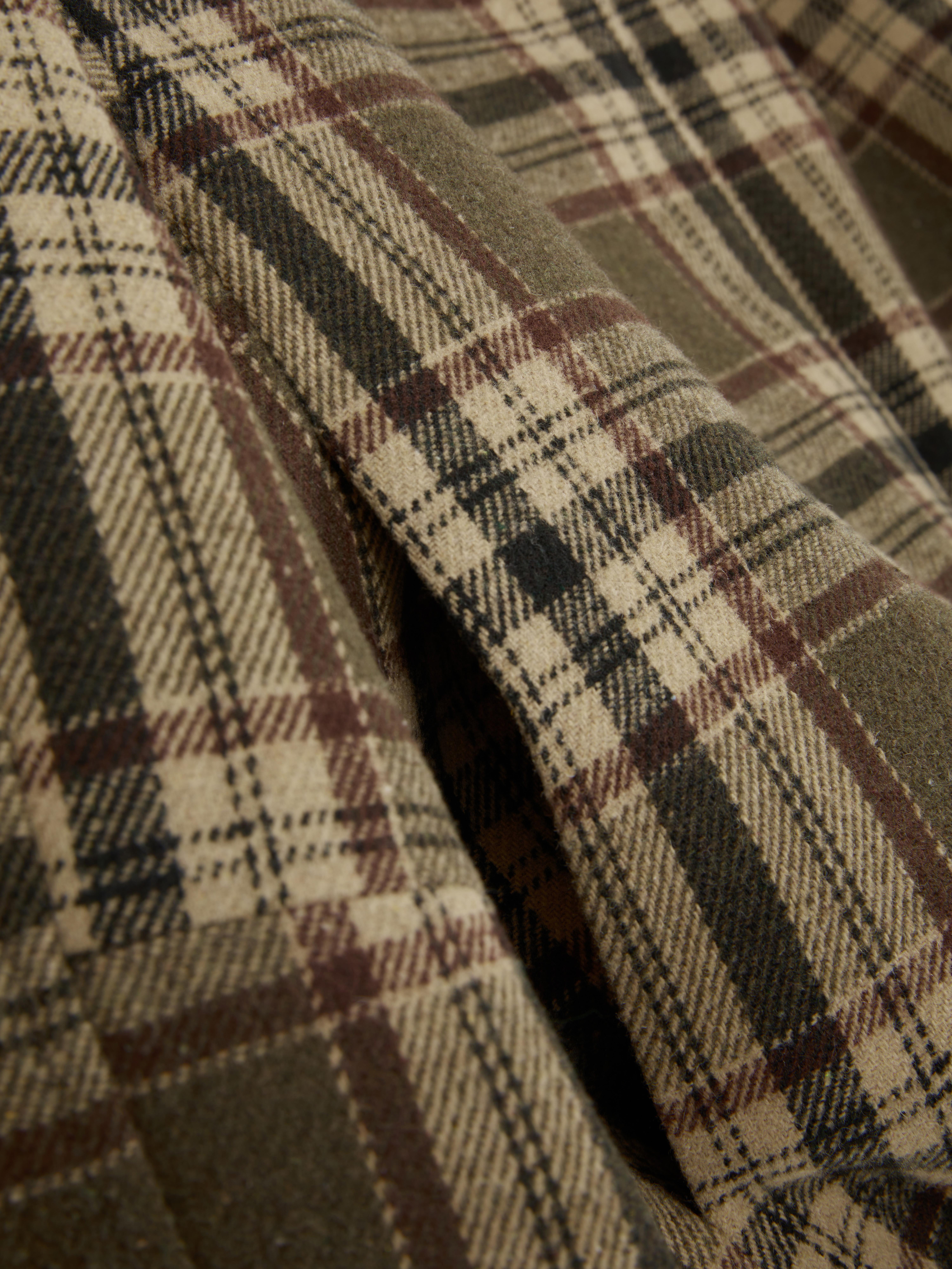 Check Bubble Hem Jacket