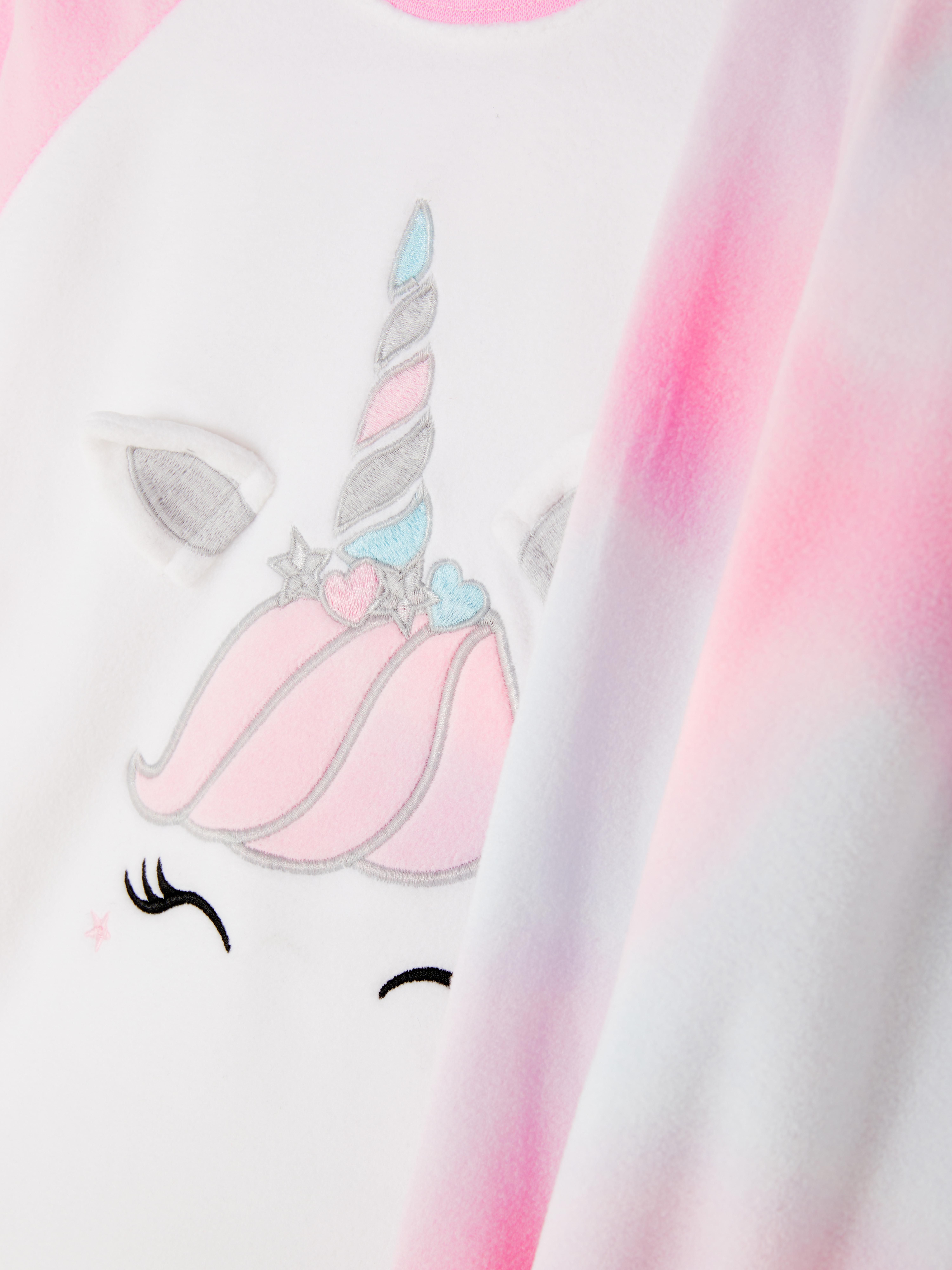 Fleece pyjama met eenhoorn