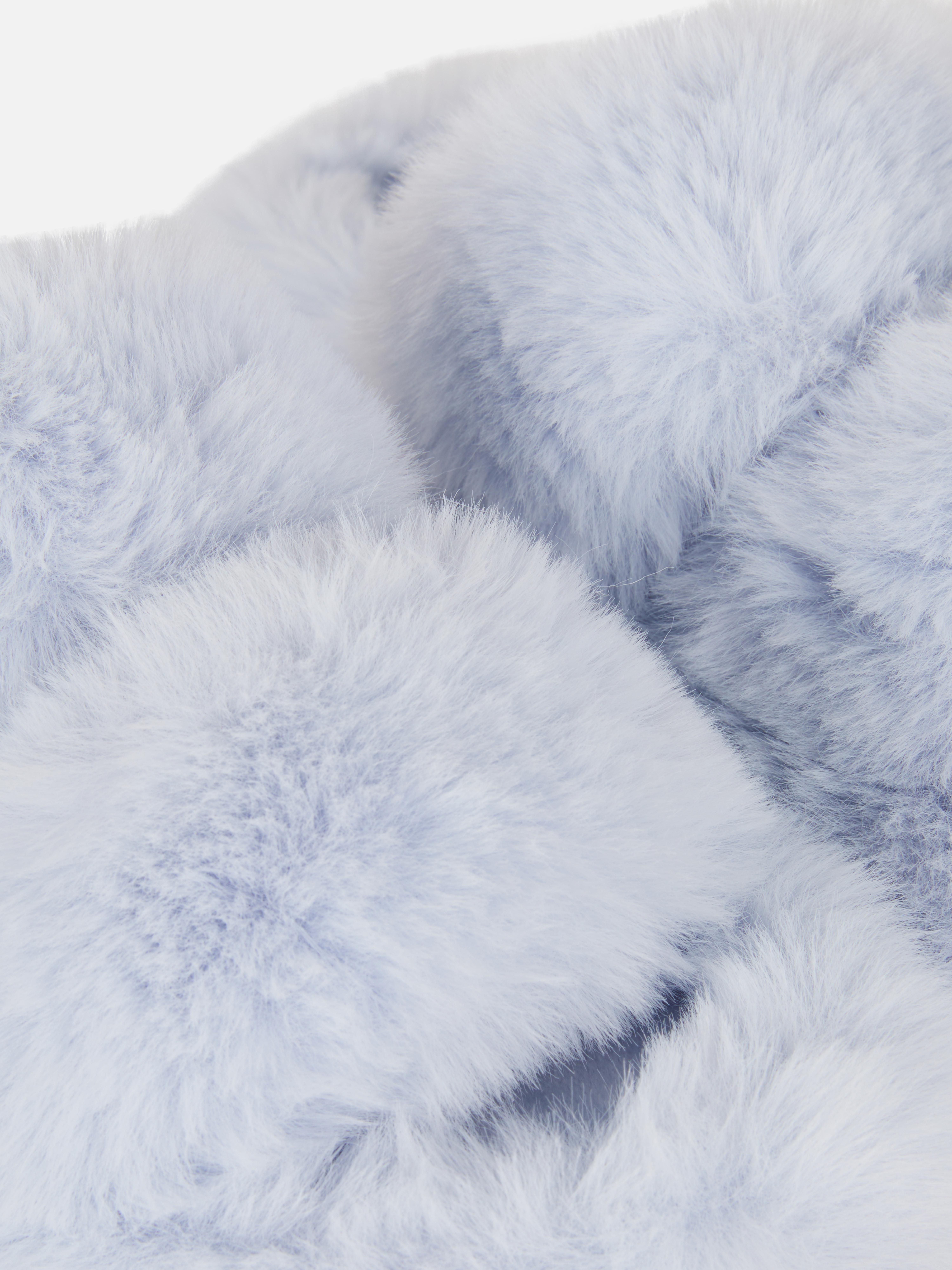 Two Strap Fluffy Slippers