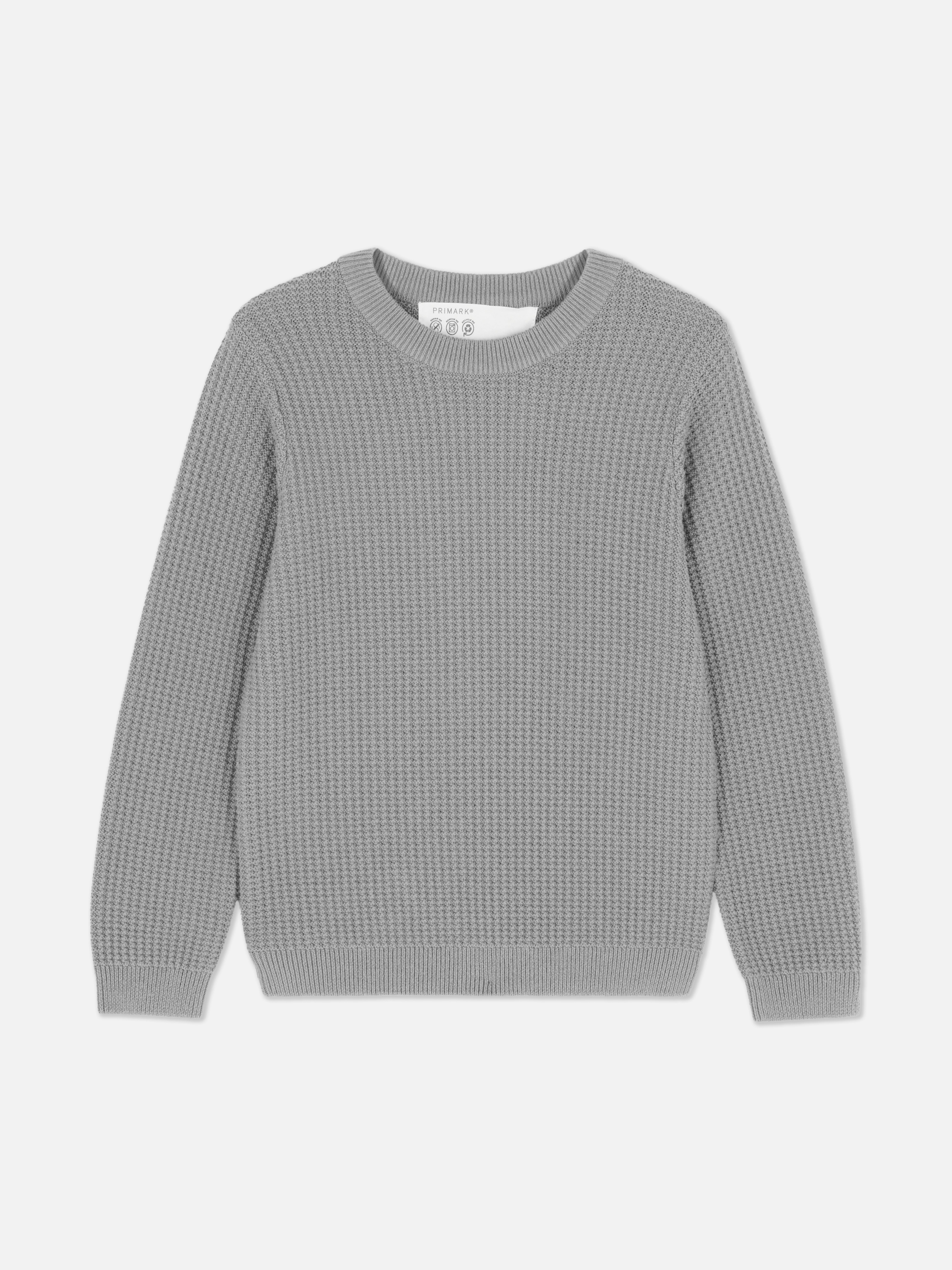 1.5-7yrs | Textured Jumper Grey