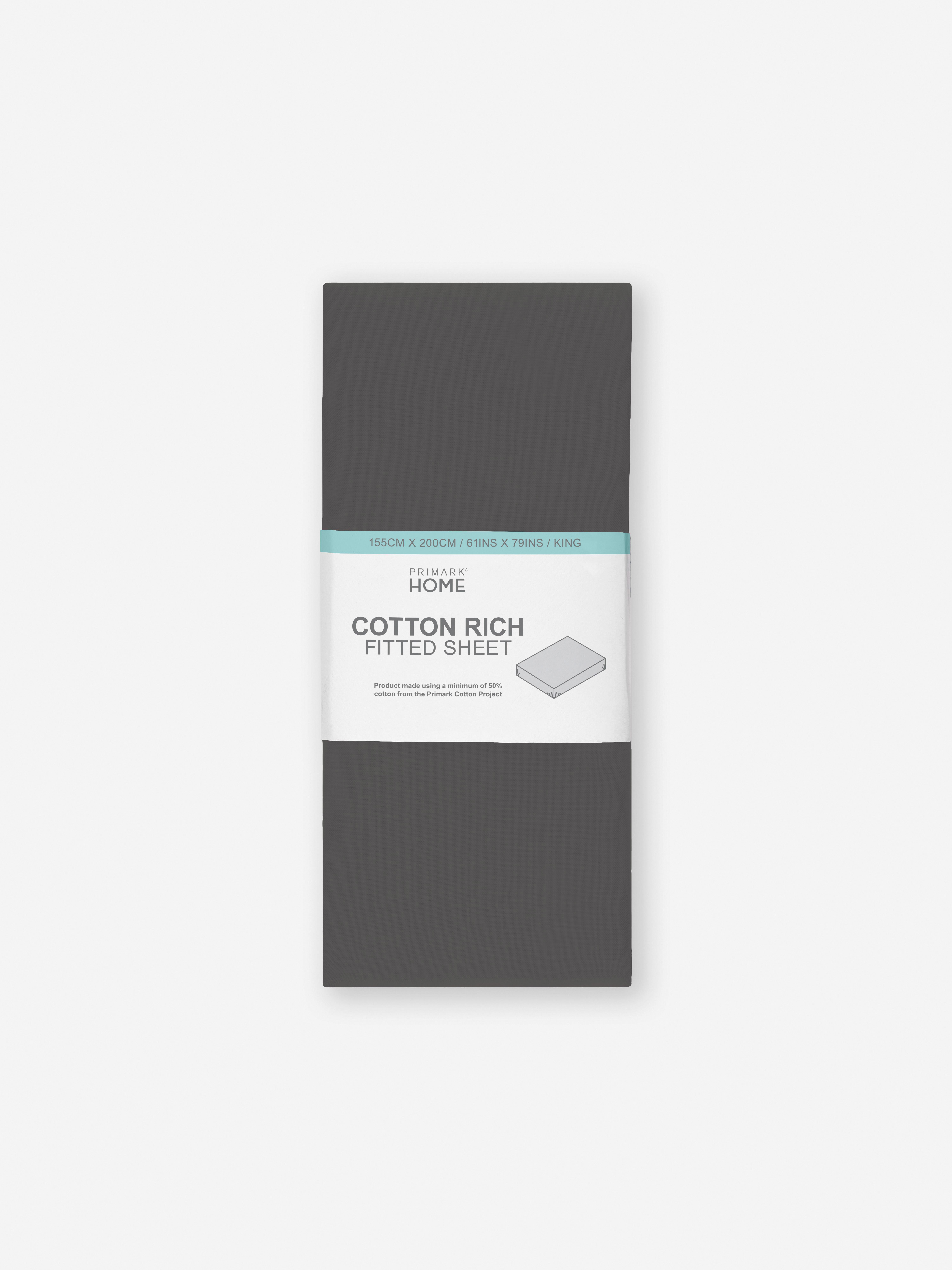 Drap housse en coton pour lit king size