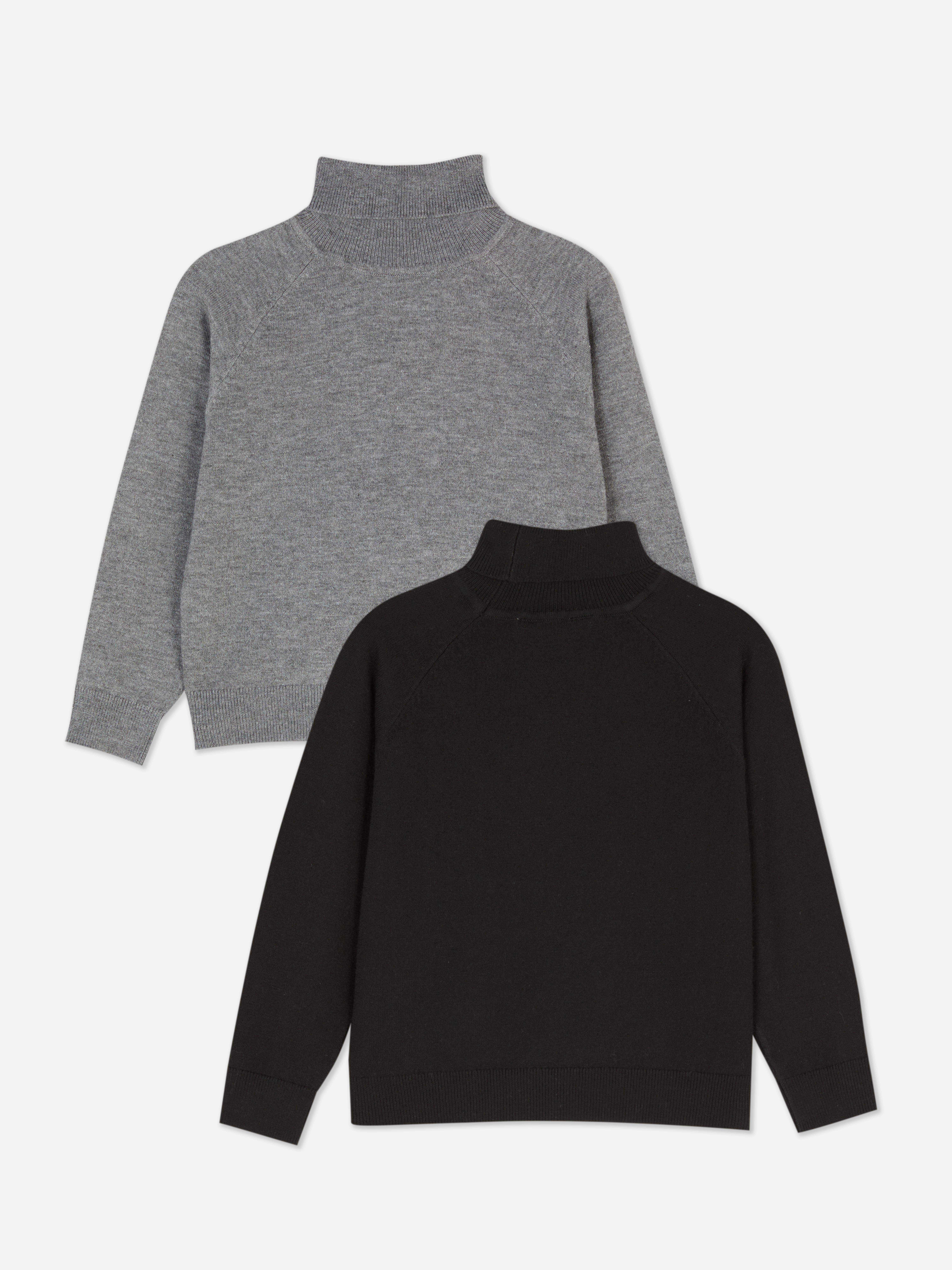 1.5-7yrs | 2pk Roll Neck Sweaters