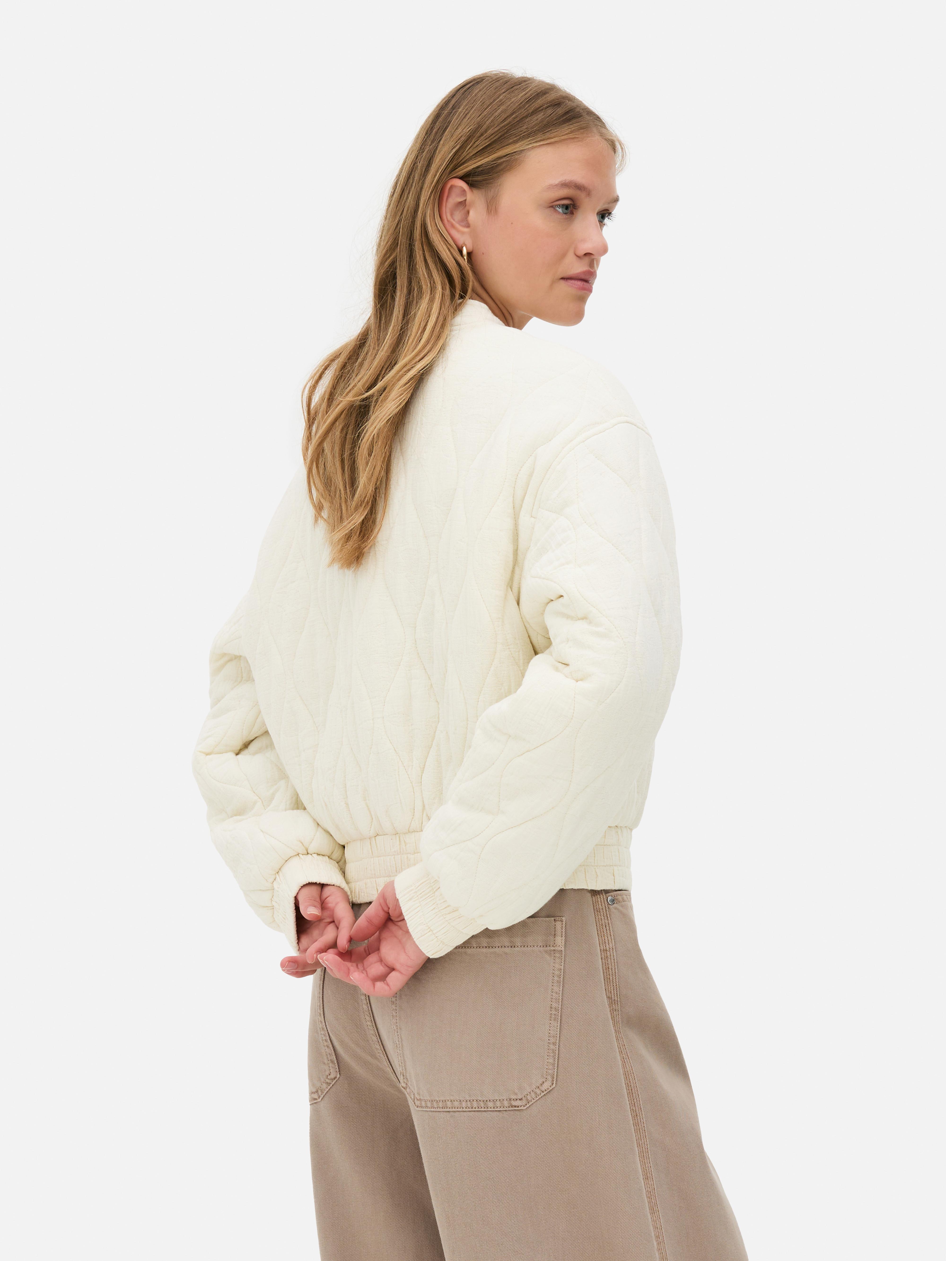 Quilted Bomber Jacket