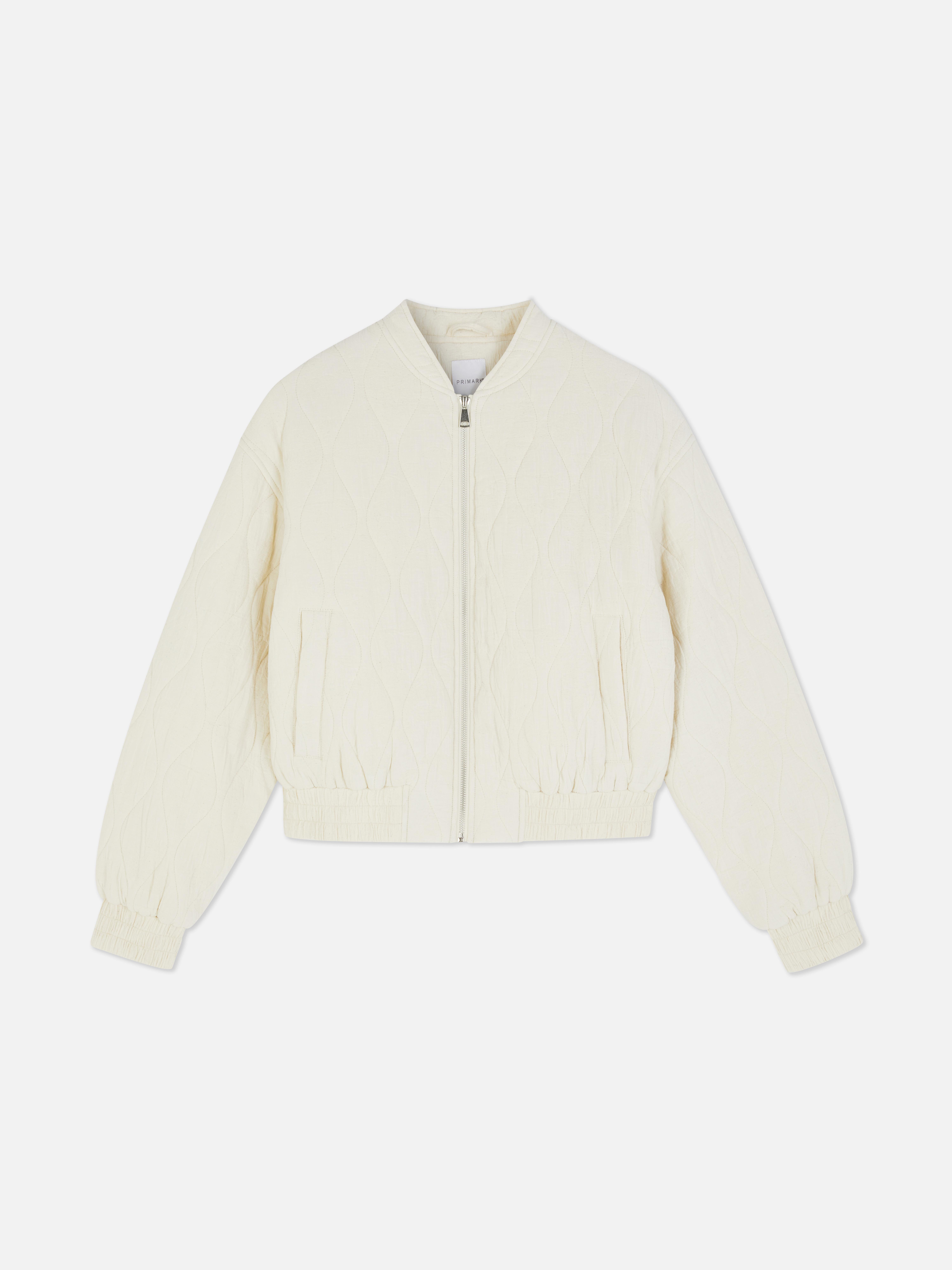 Quilted Bomber Jacket