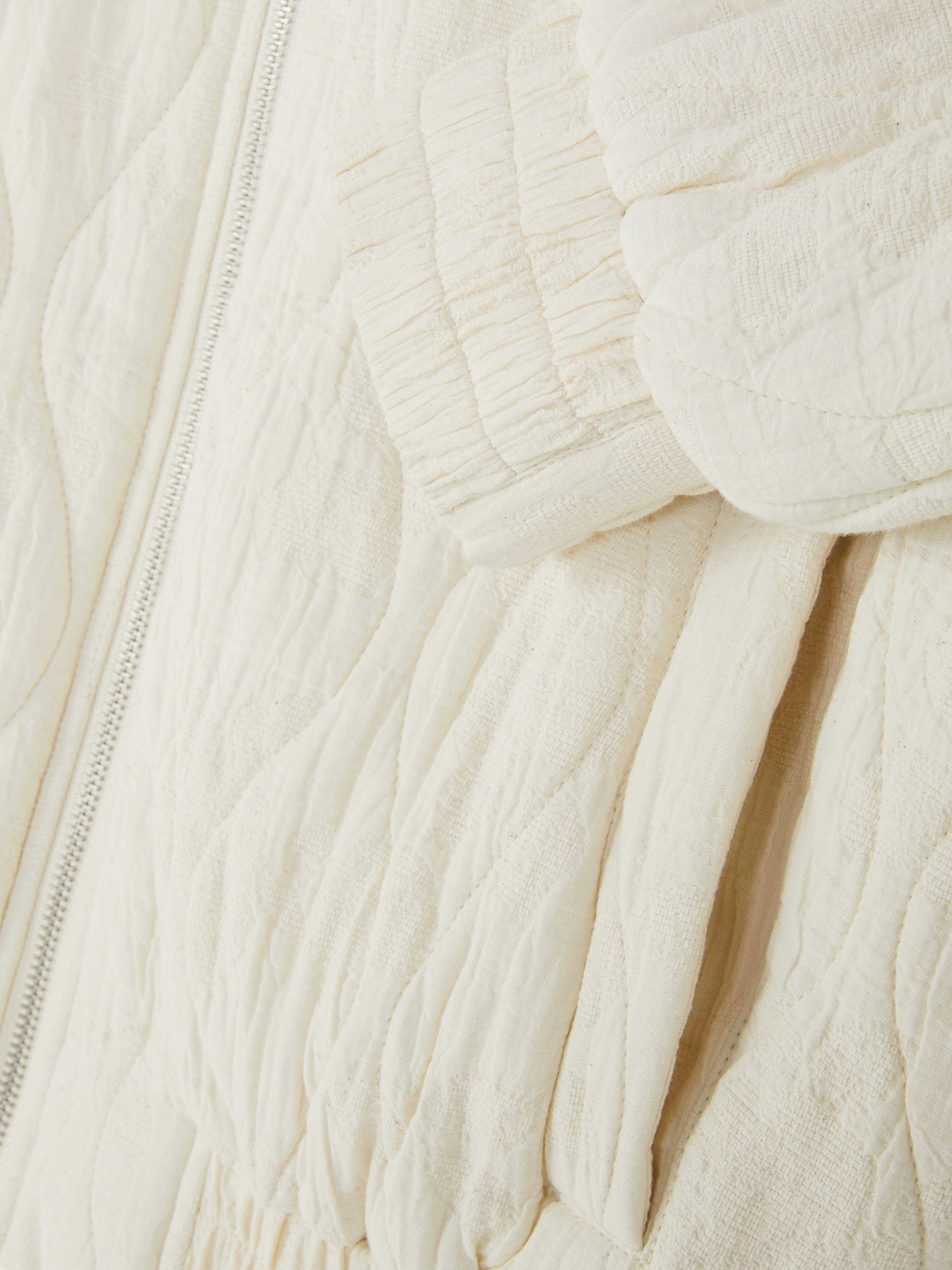 Quilted Bomber Jacket