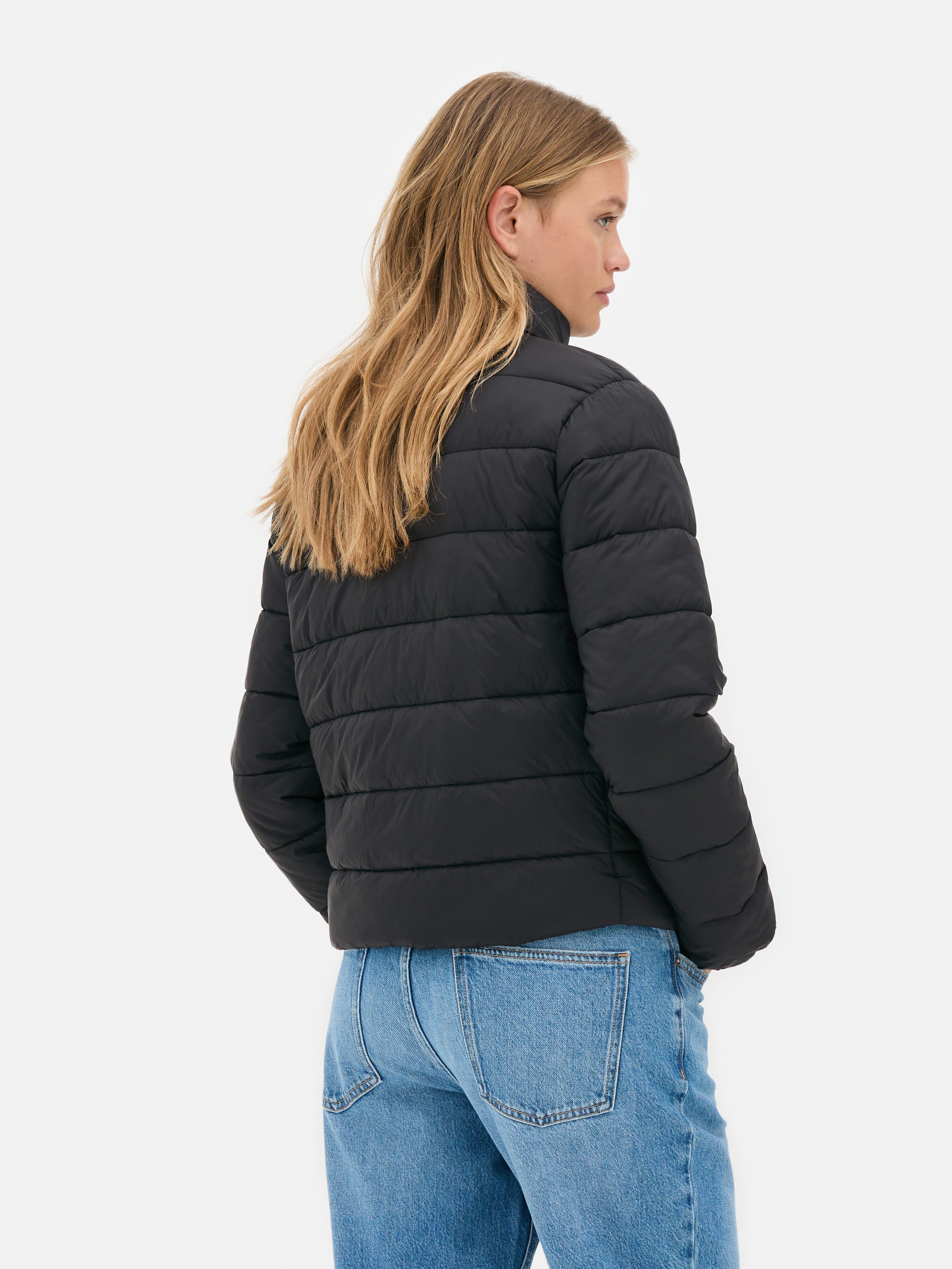 Pufferjacke mit Trichterkragen