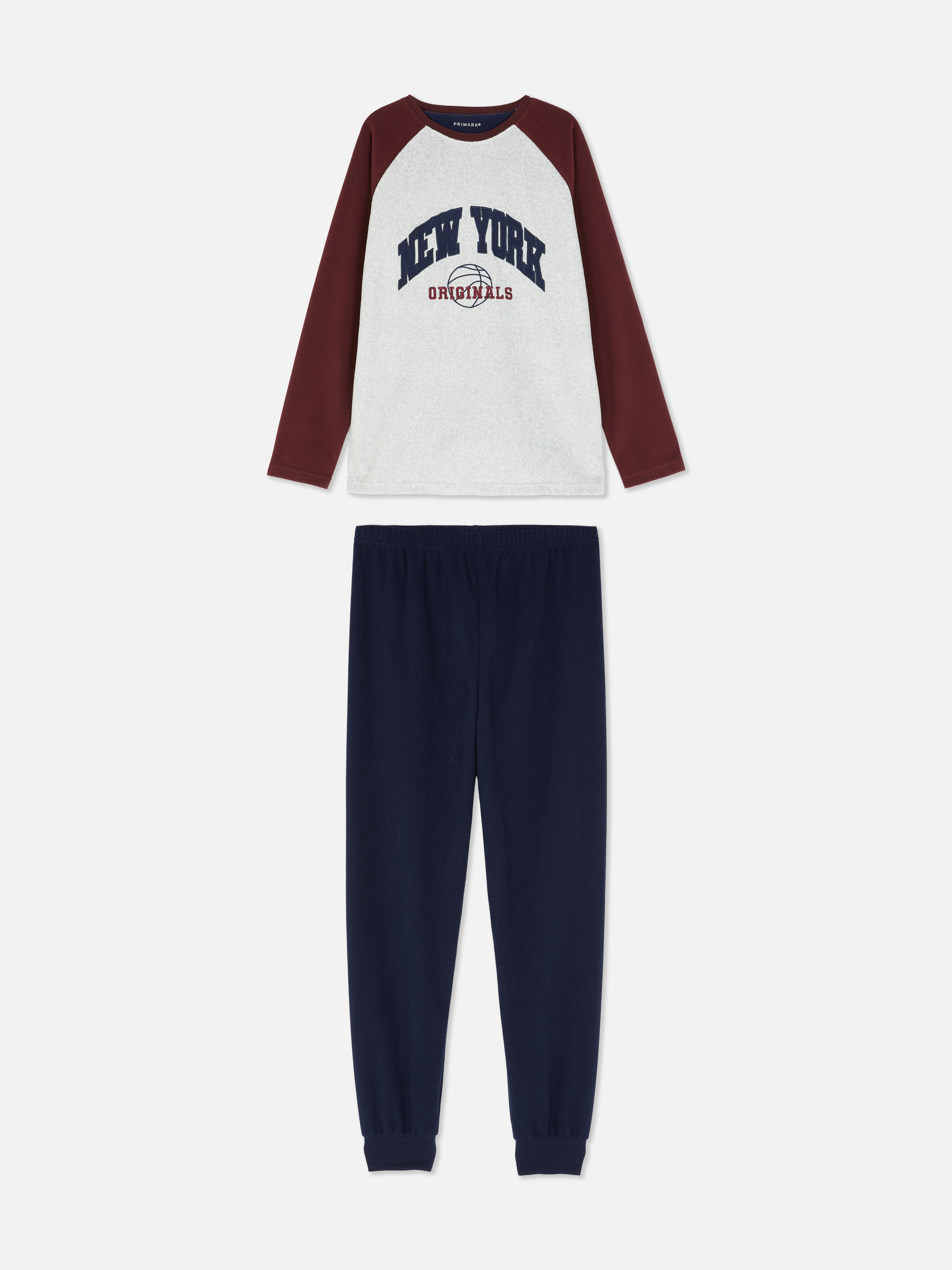 7-15yrs | New York Graphic Fleece Pyjamas