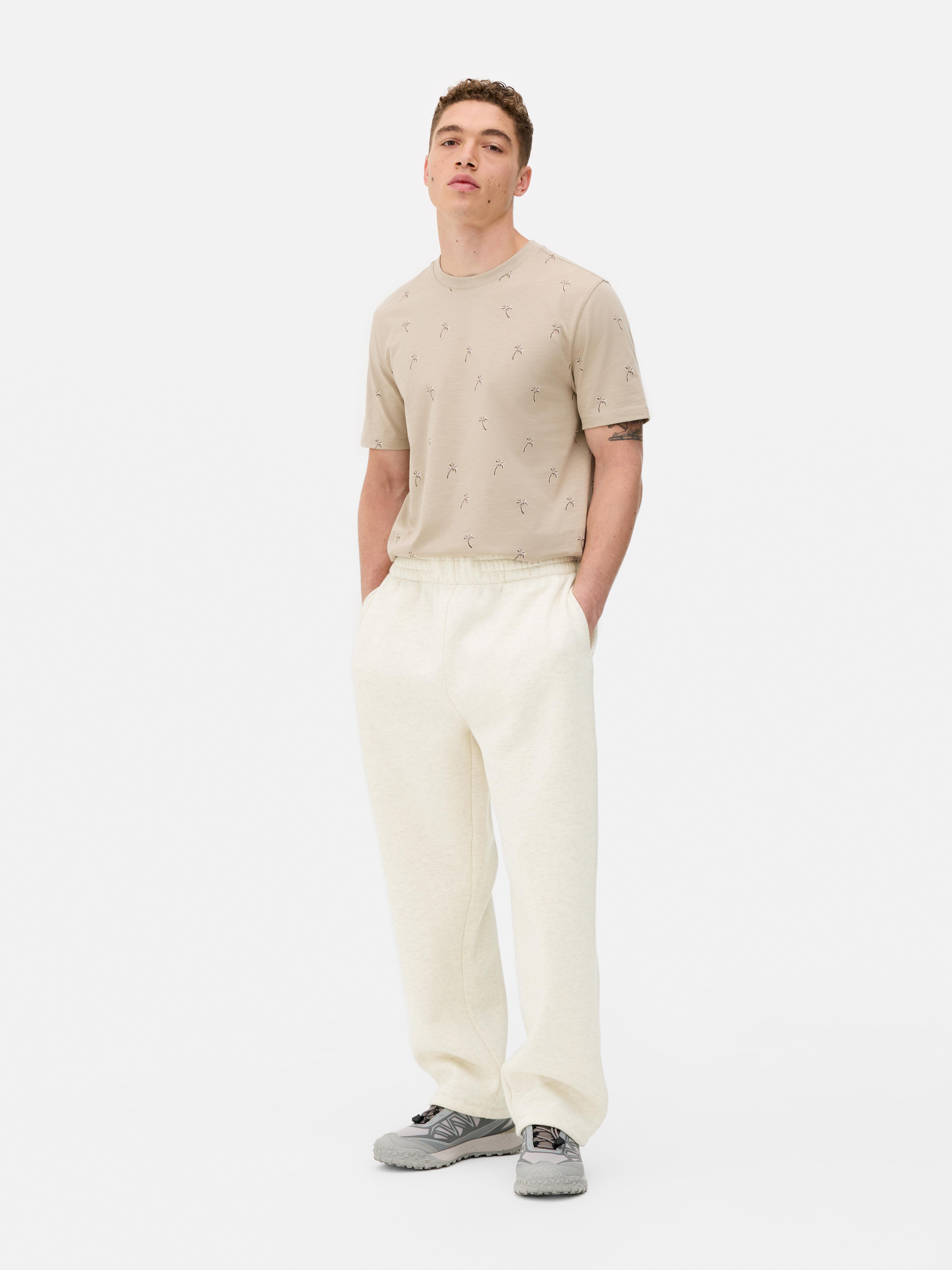 Trendyol Pantaloni Tuta Uomo – Modello Gamba Larga, Neri, Senza Pieghe, Coulisse Nascosta, 94% Poliestere 6% Elastan