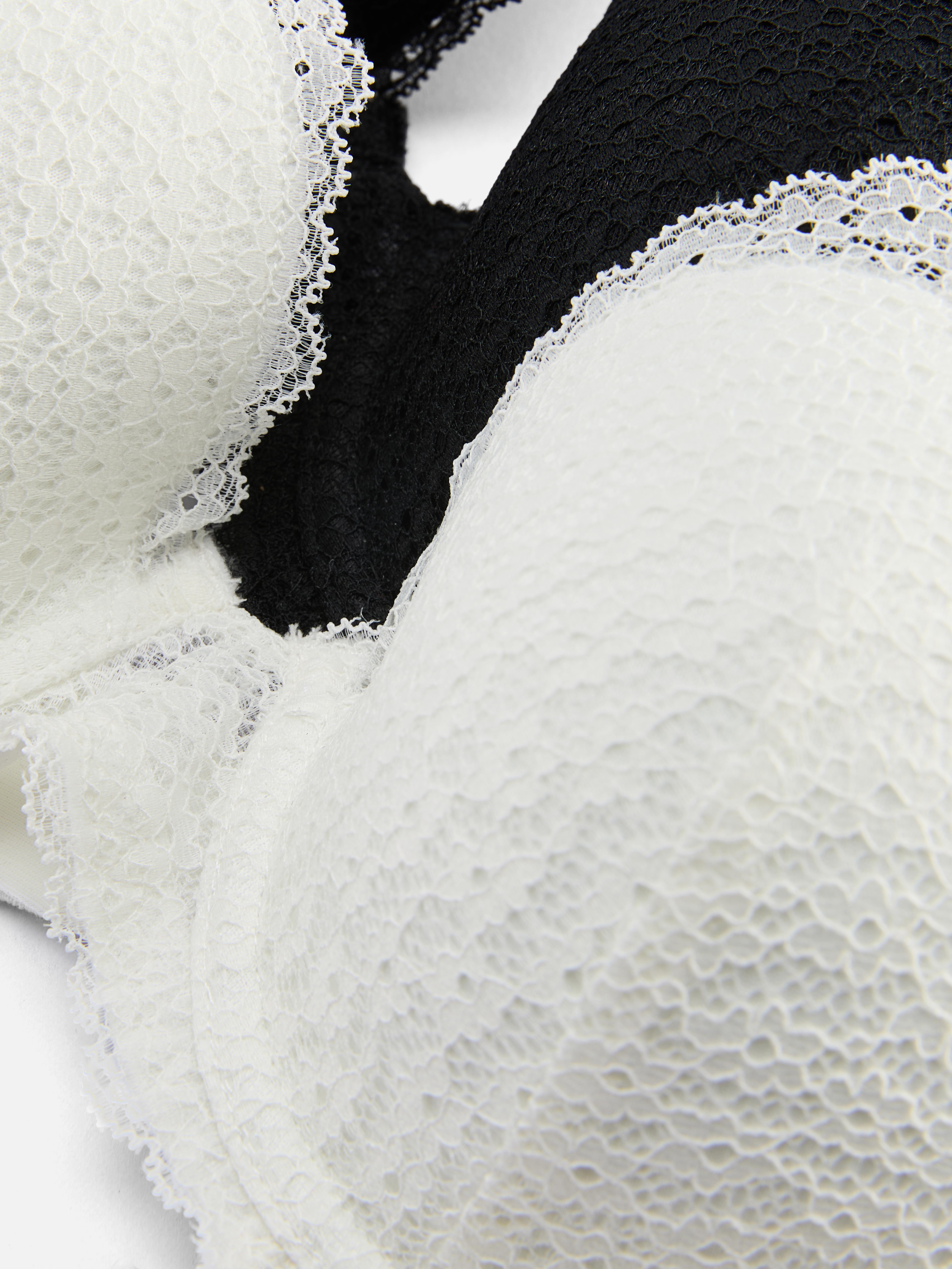 2pk Lace Plunge Bras