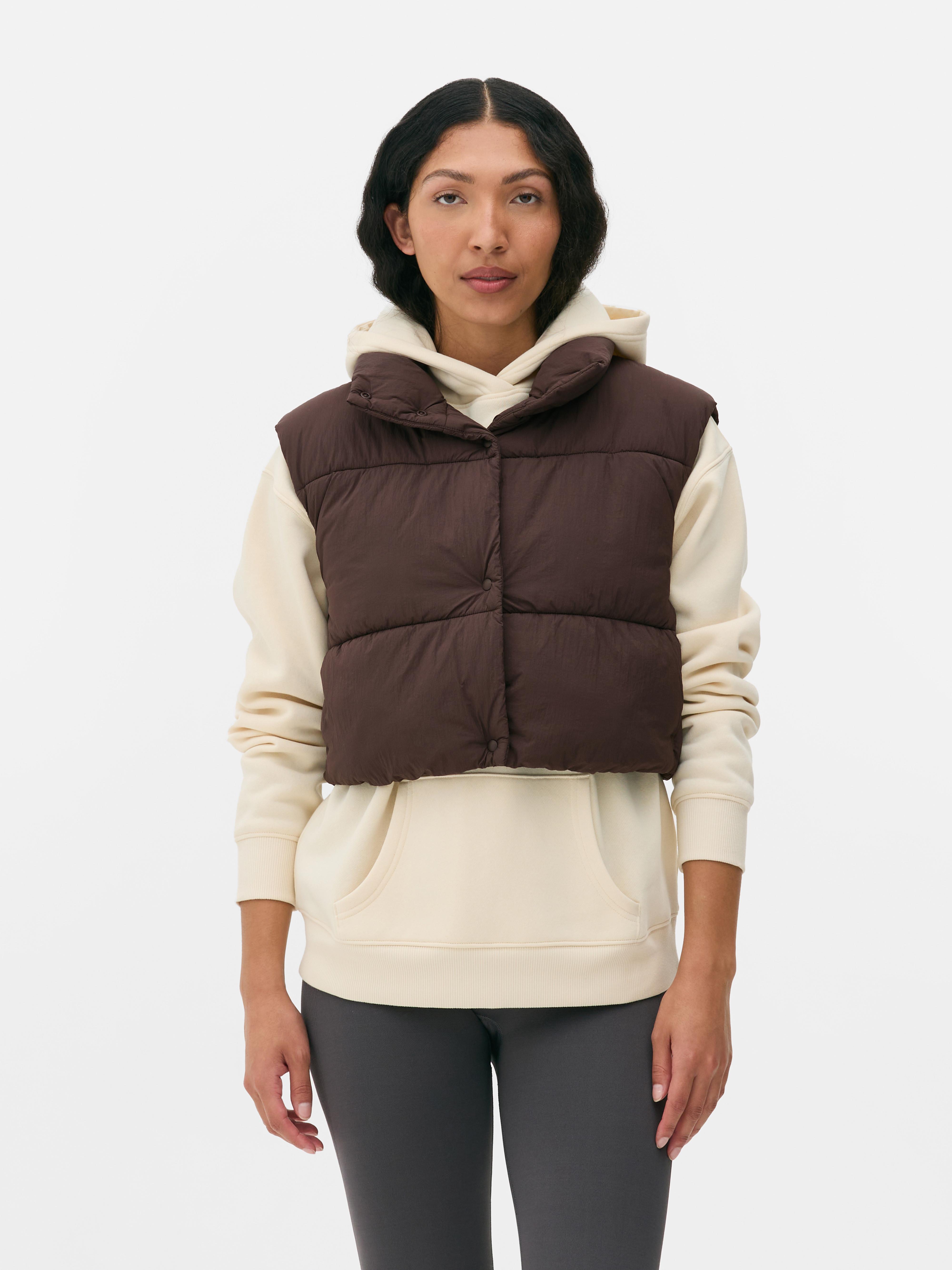 Veste sans manches courte et matelassée
