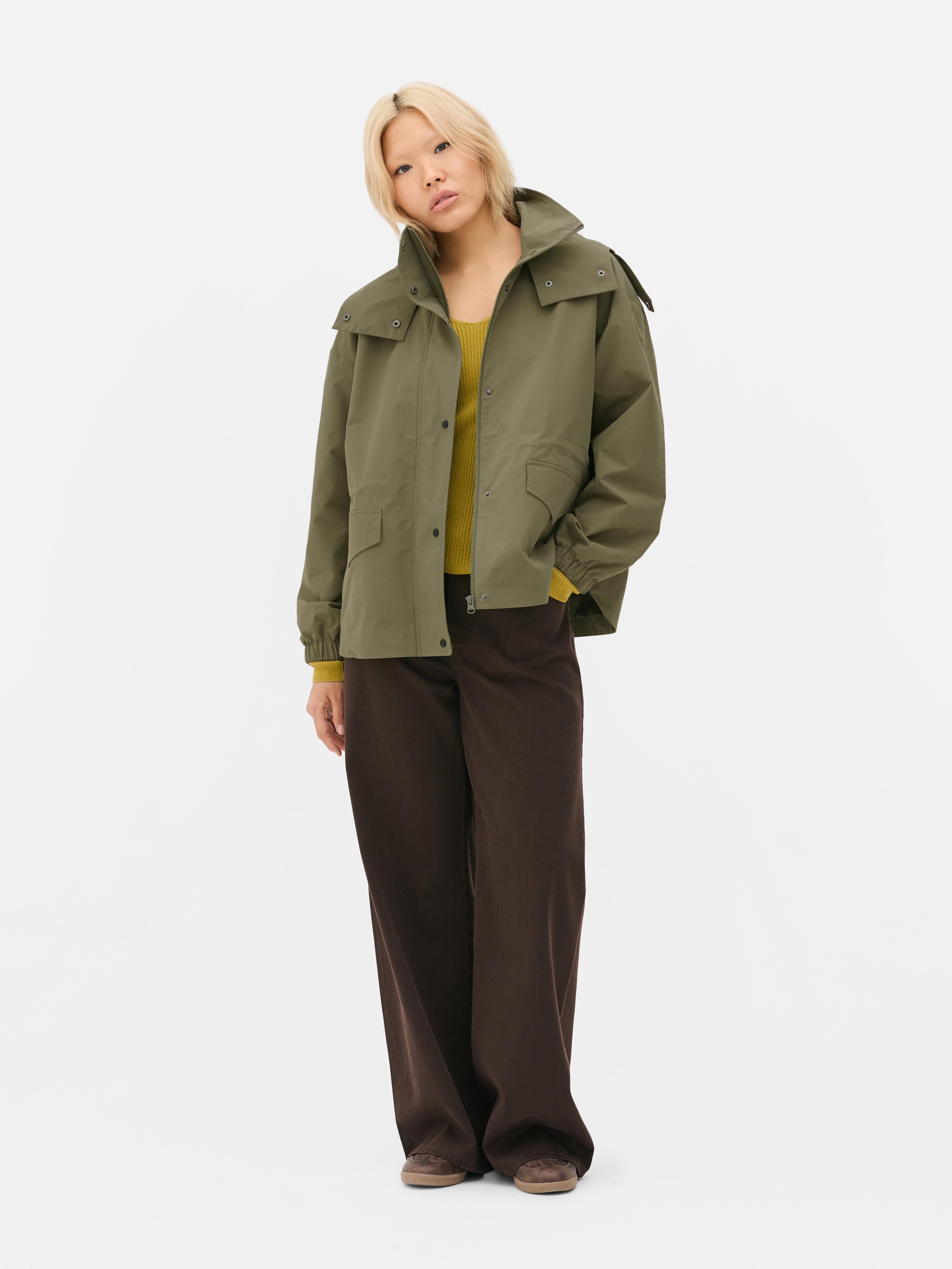Women's Olive Short Cinch Parka | Primark