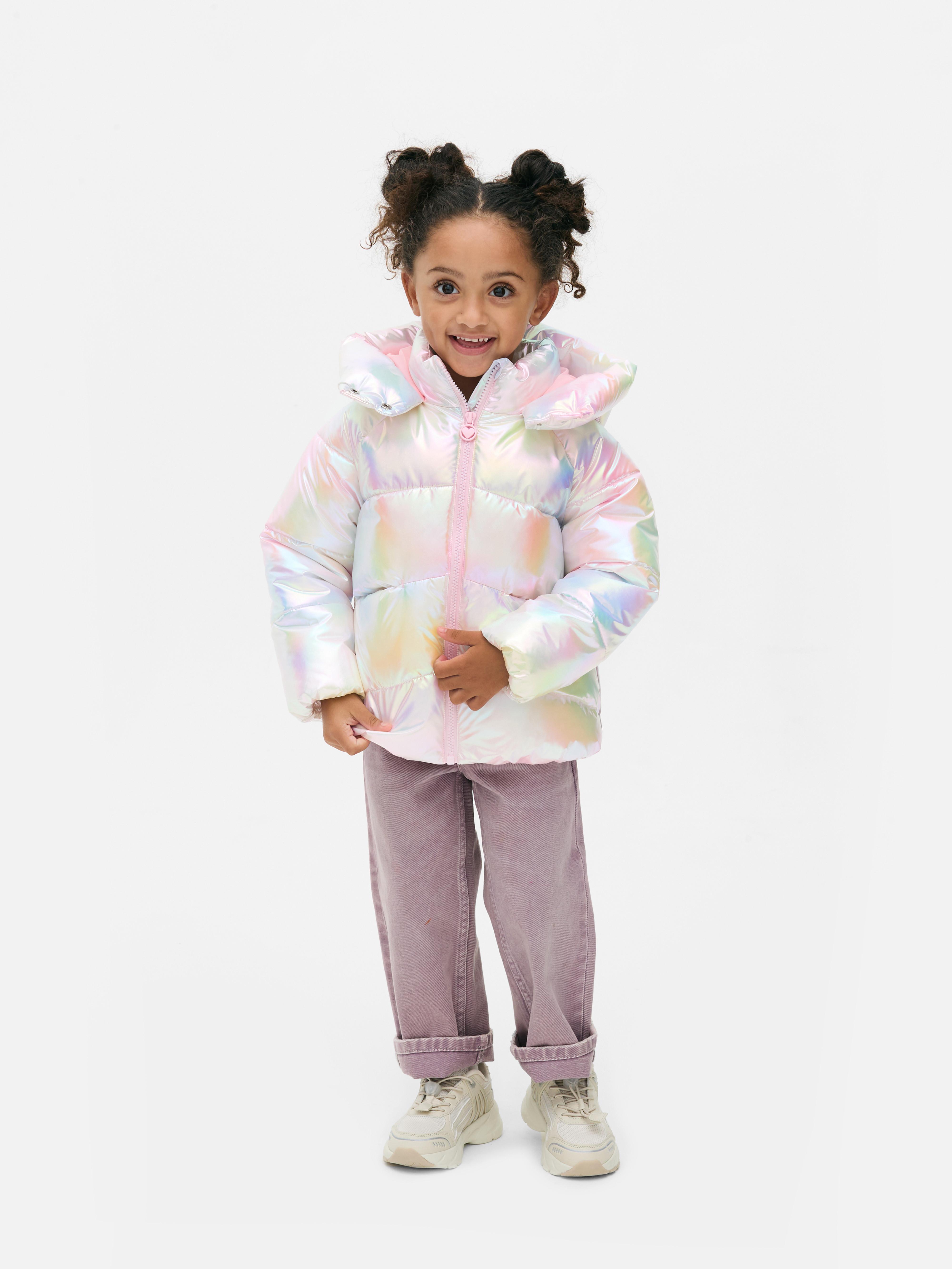 1,5–8 Jahre | Pufferjacke in Metallic-Optik
