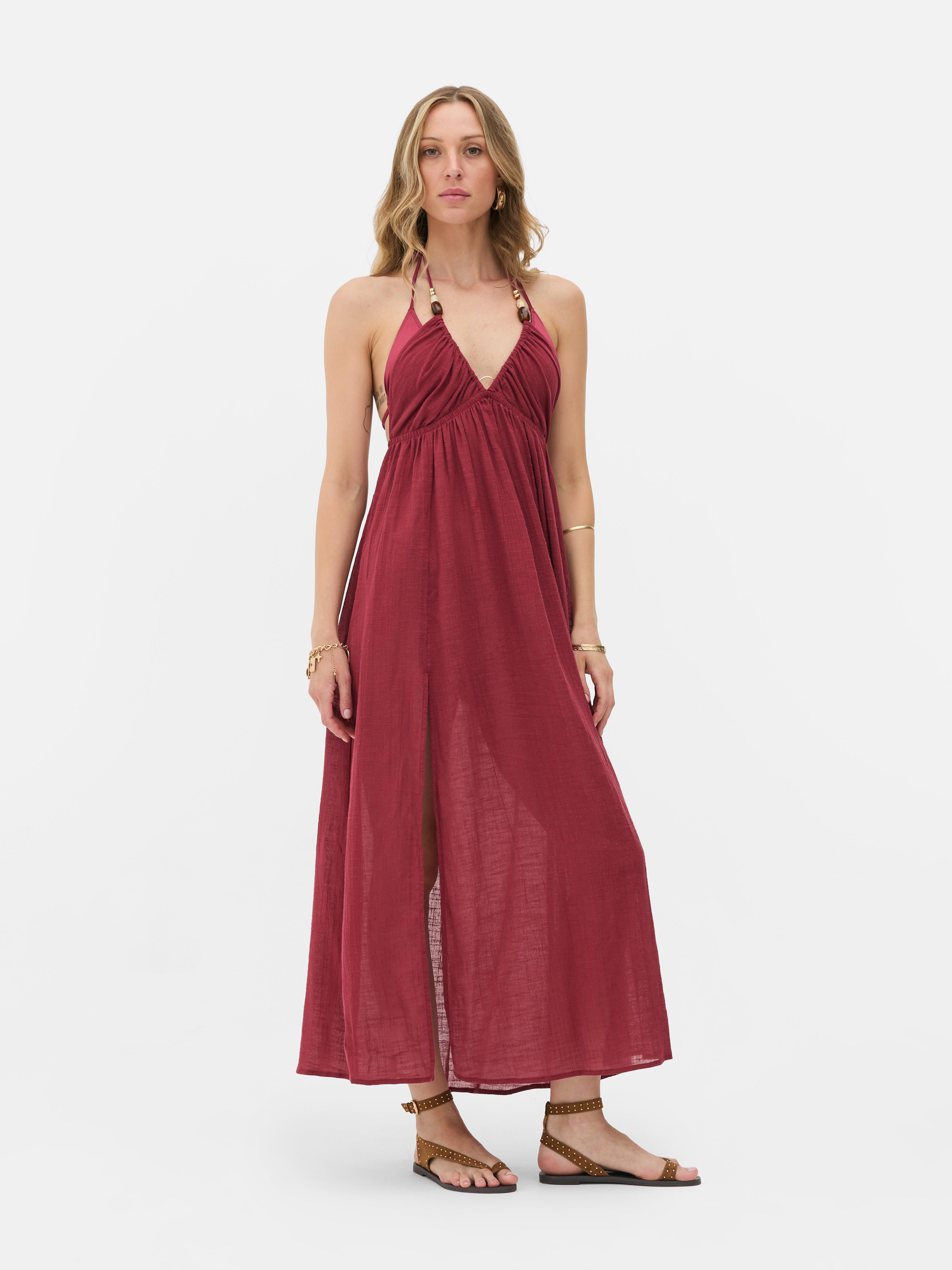 Rita Ora Beaded Midi Dress