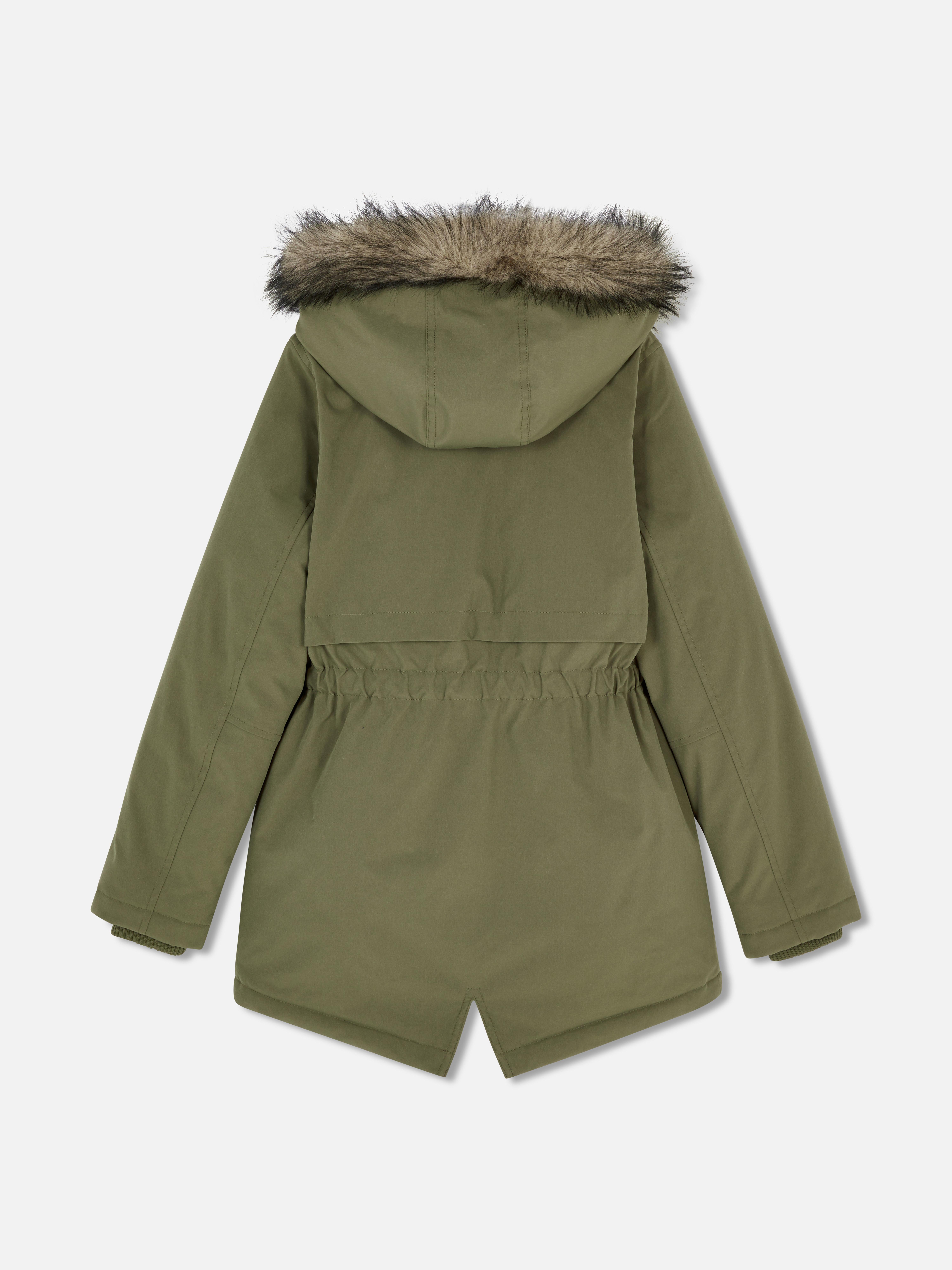 7-15yrs | Faux Fur Trim Parka