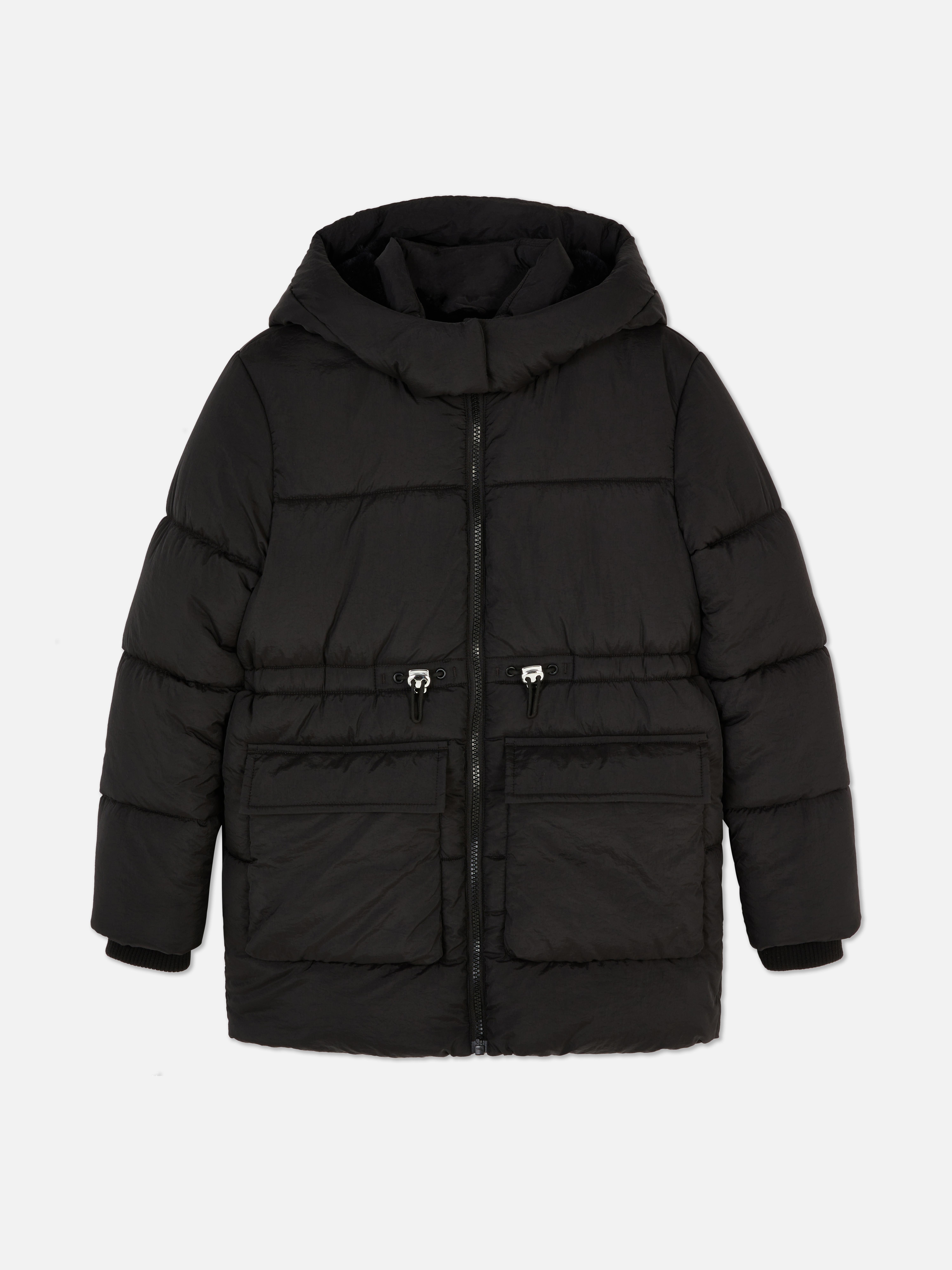 Zip-Up Toggle Puffer Jacket