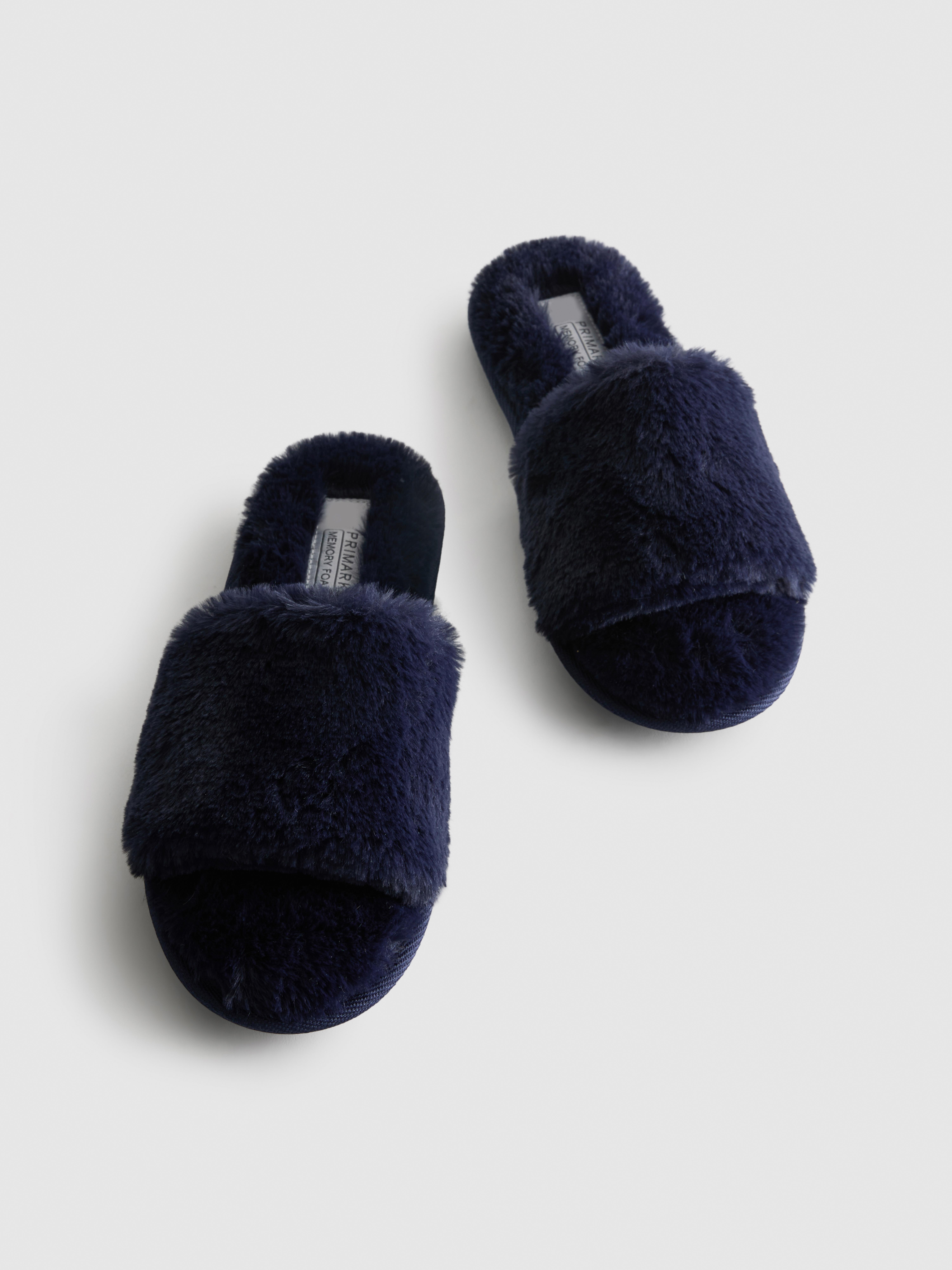 Fluffy Crossband Slippers