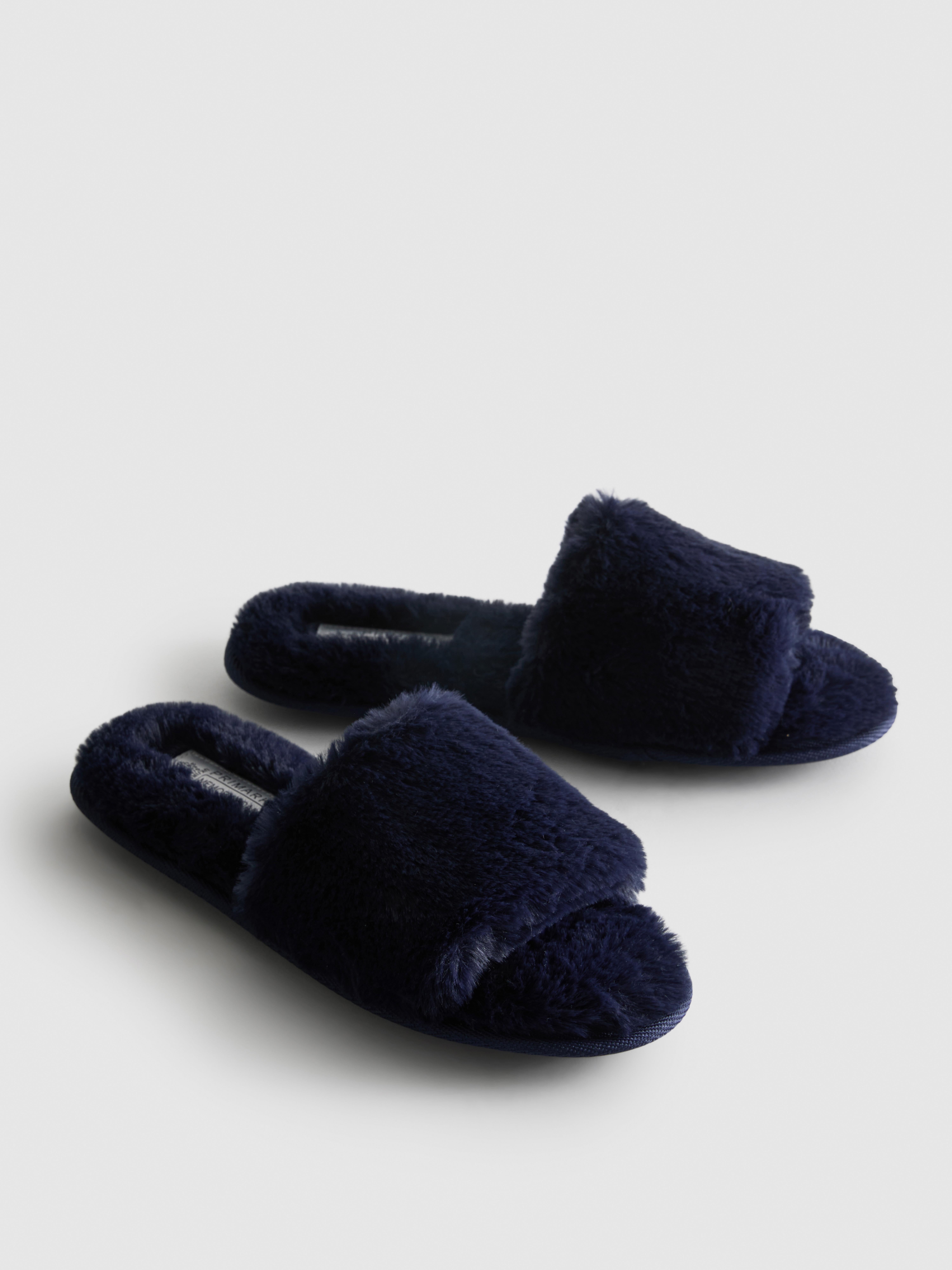 Fluffy Crossband Slippers
