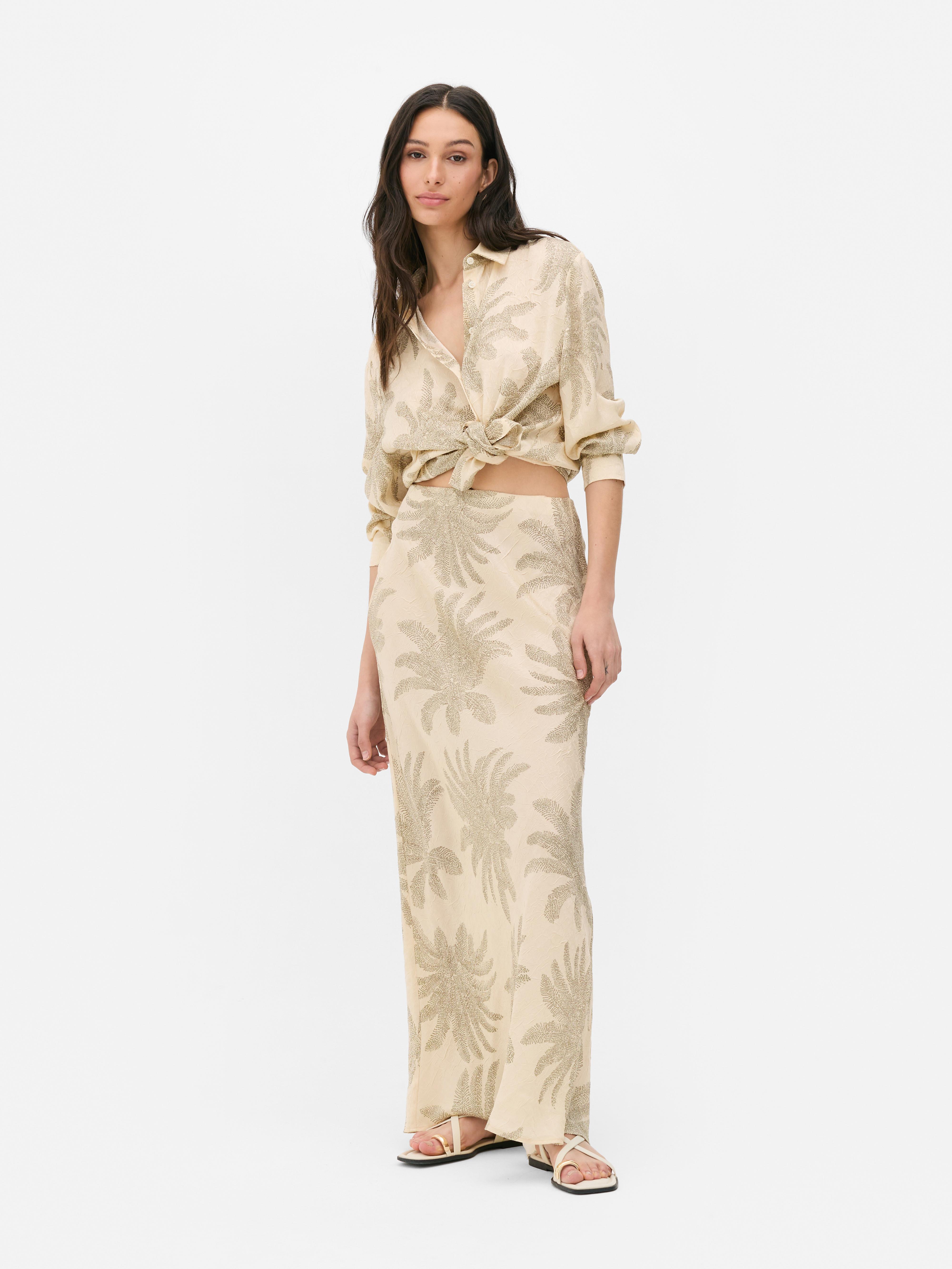 Paula Echevarria Printed Maxi Skirt
