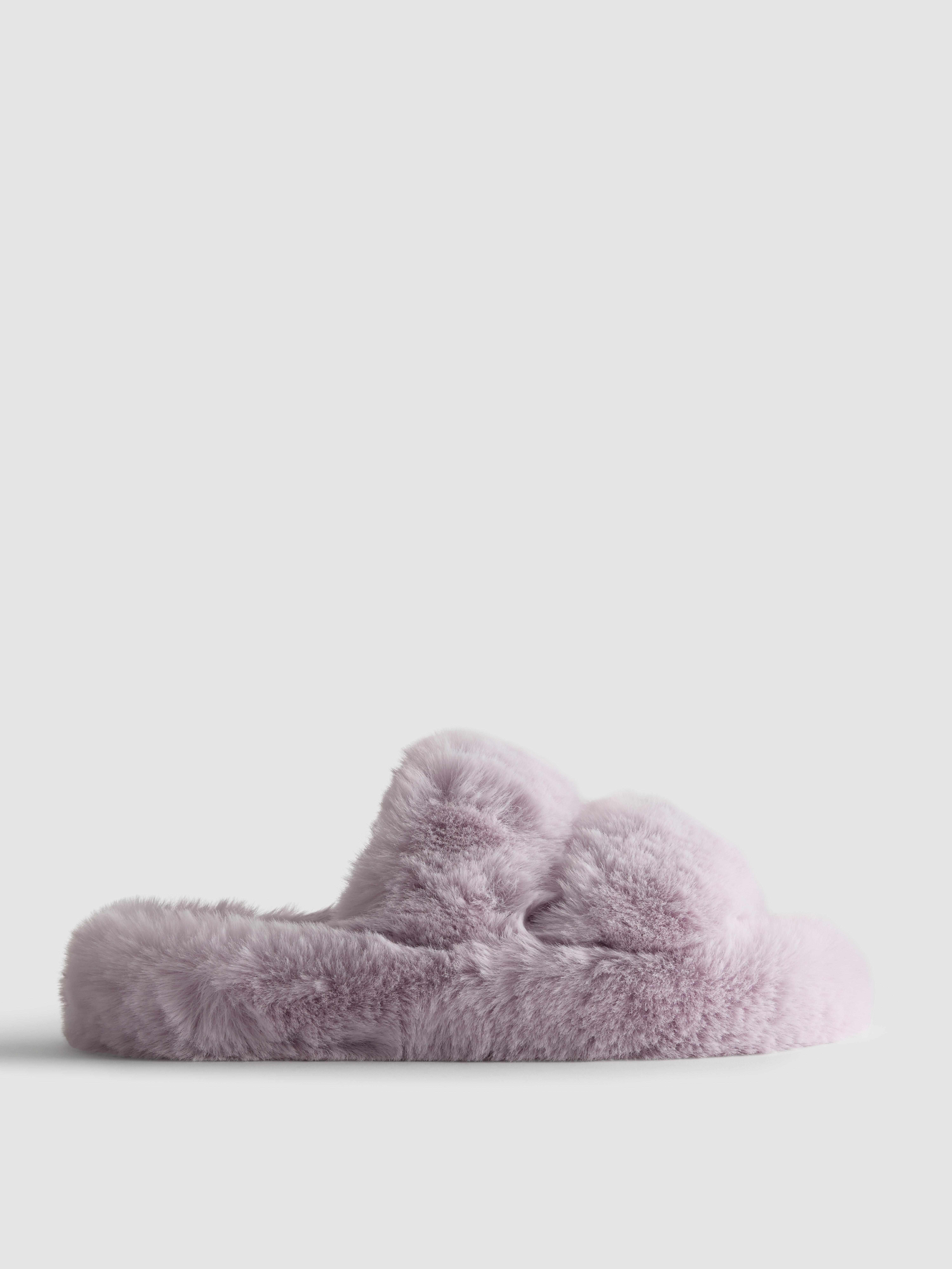 Women's Lavender Soft Strap Slippers