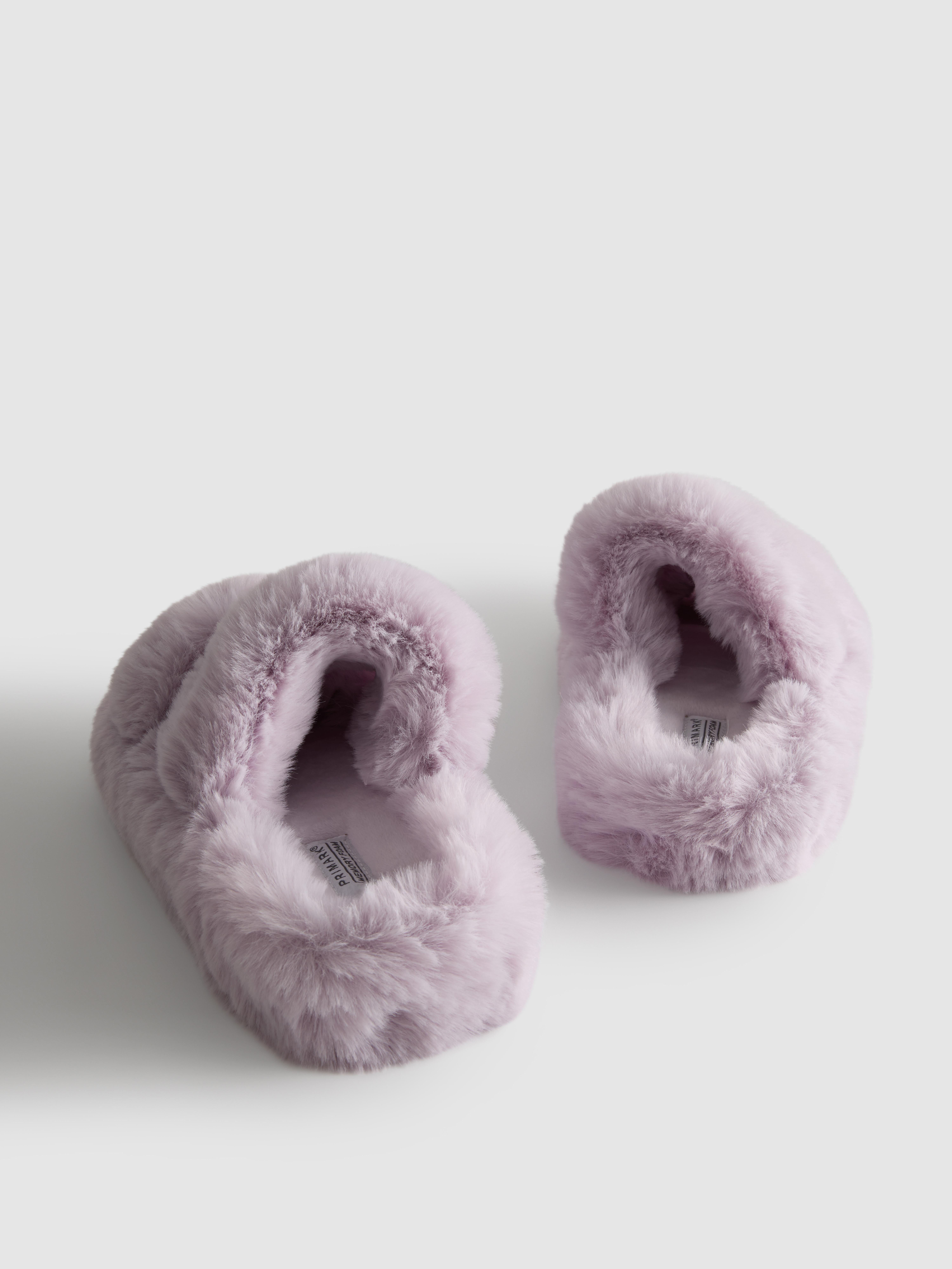 Women's Lavender Soft Strap Slippers