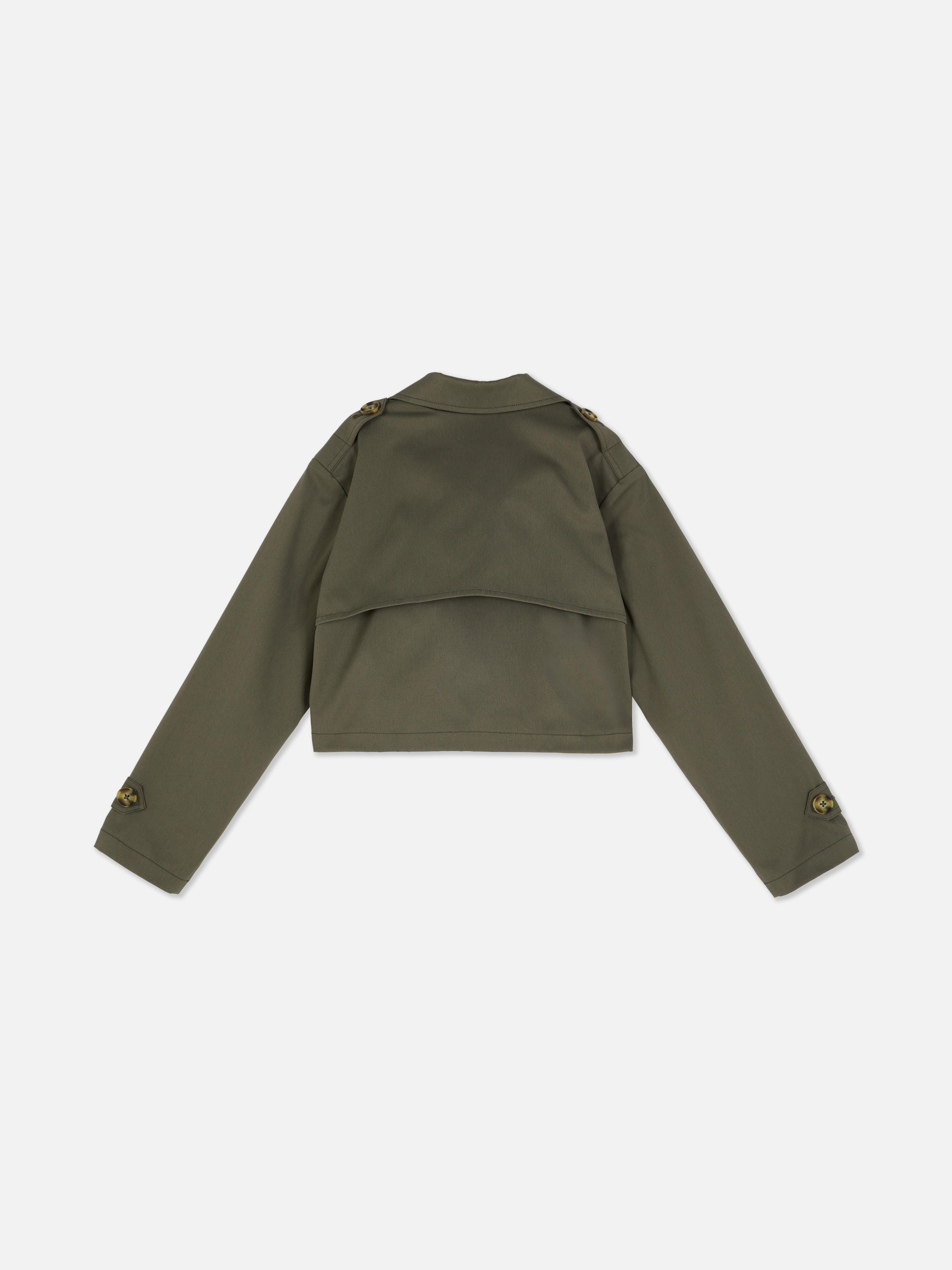 Gabardina curta assertoada