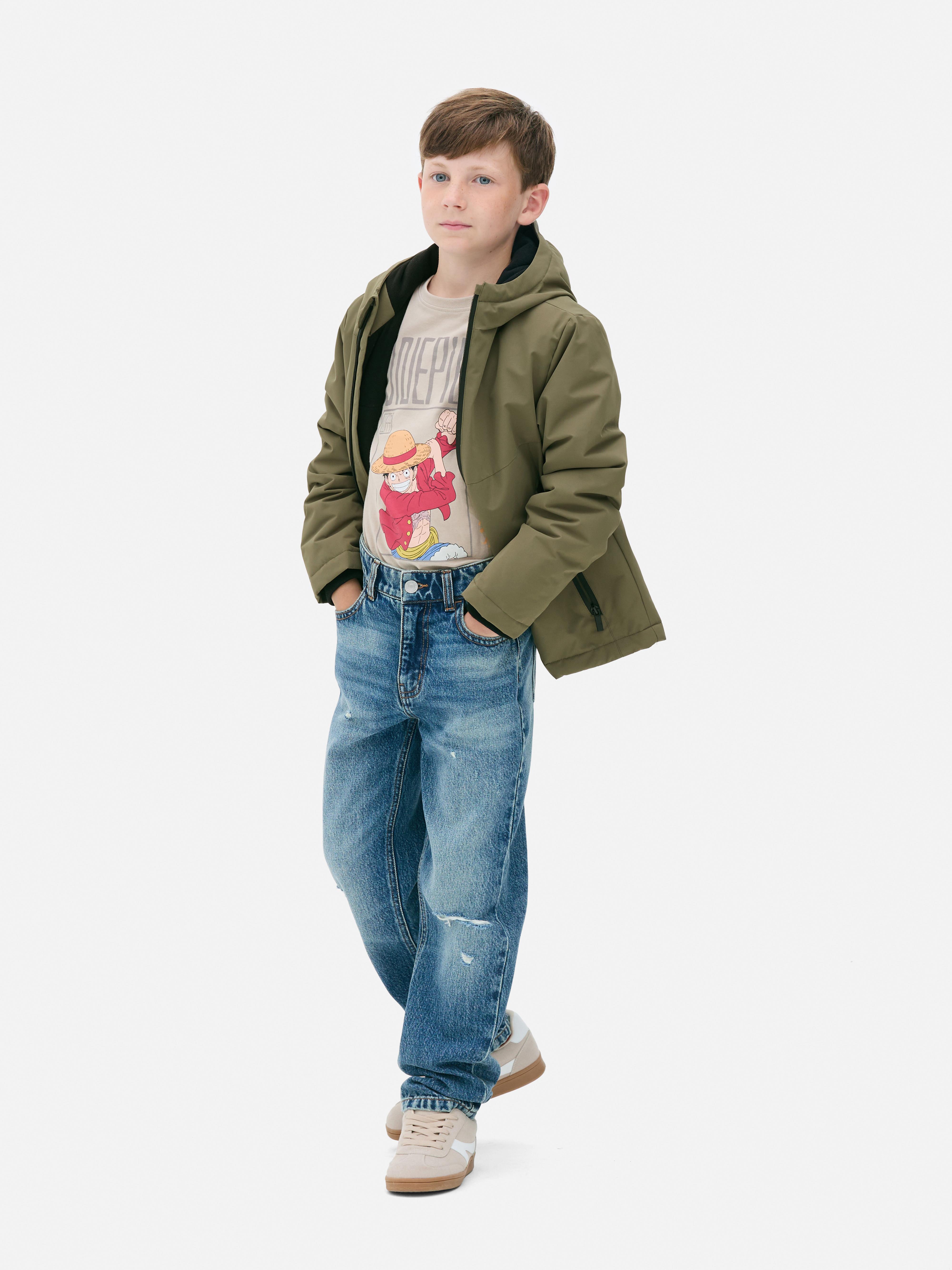 7-15 años | Abrigo cortavientos Color caqui
