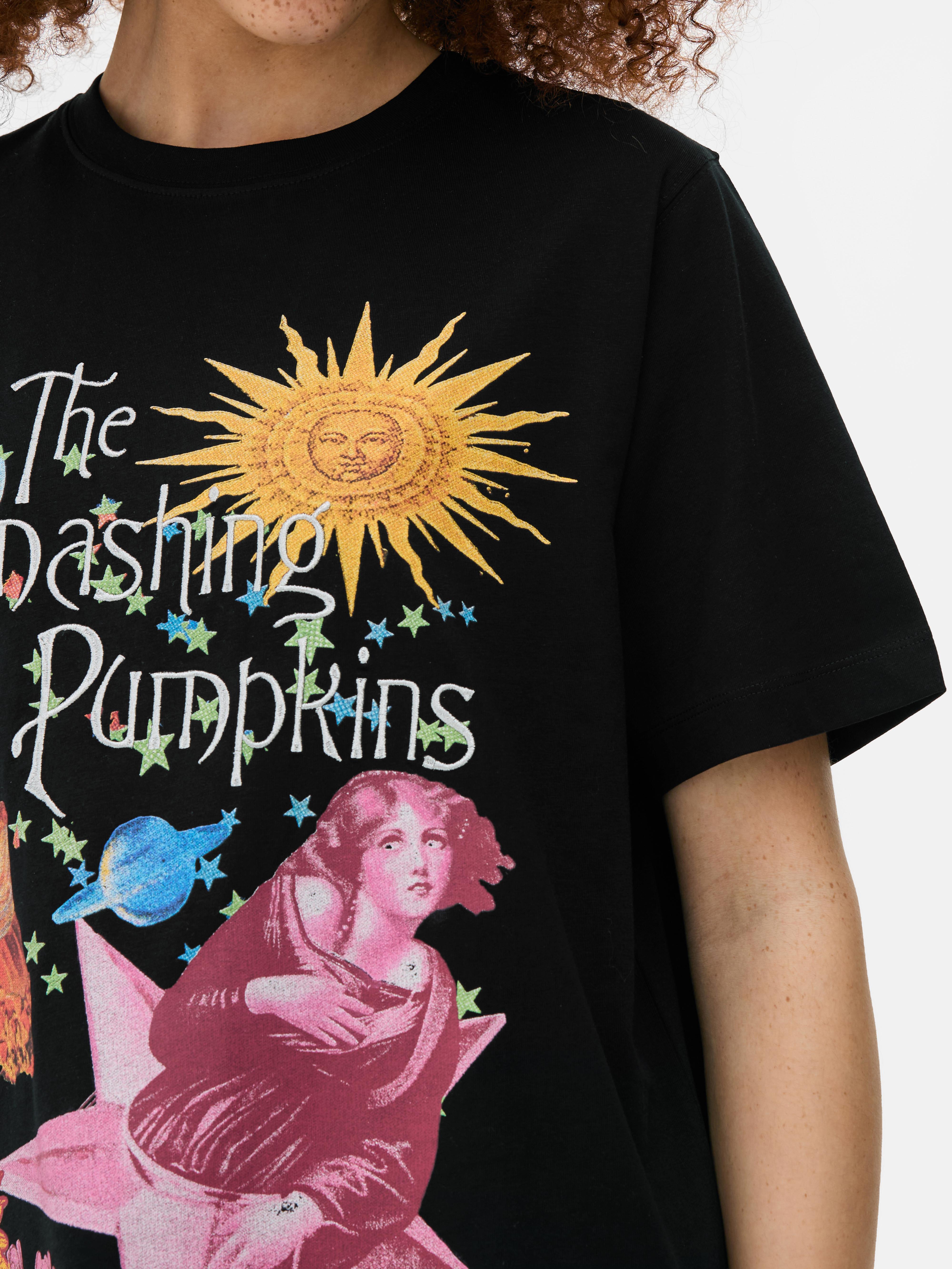 Women's Black The Smashing Pumpkins Graphic T-Shirt | Primark