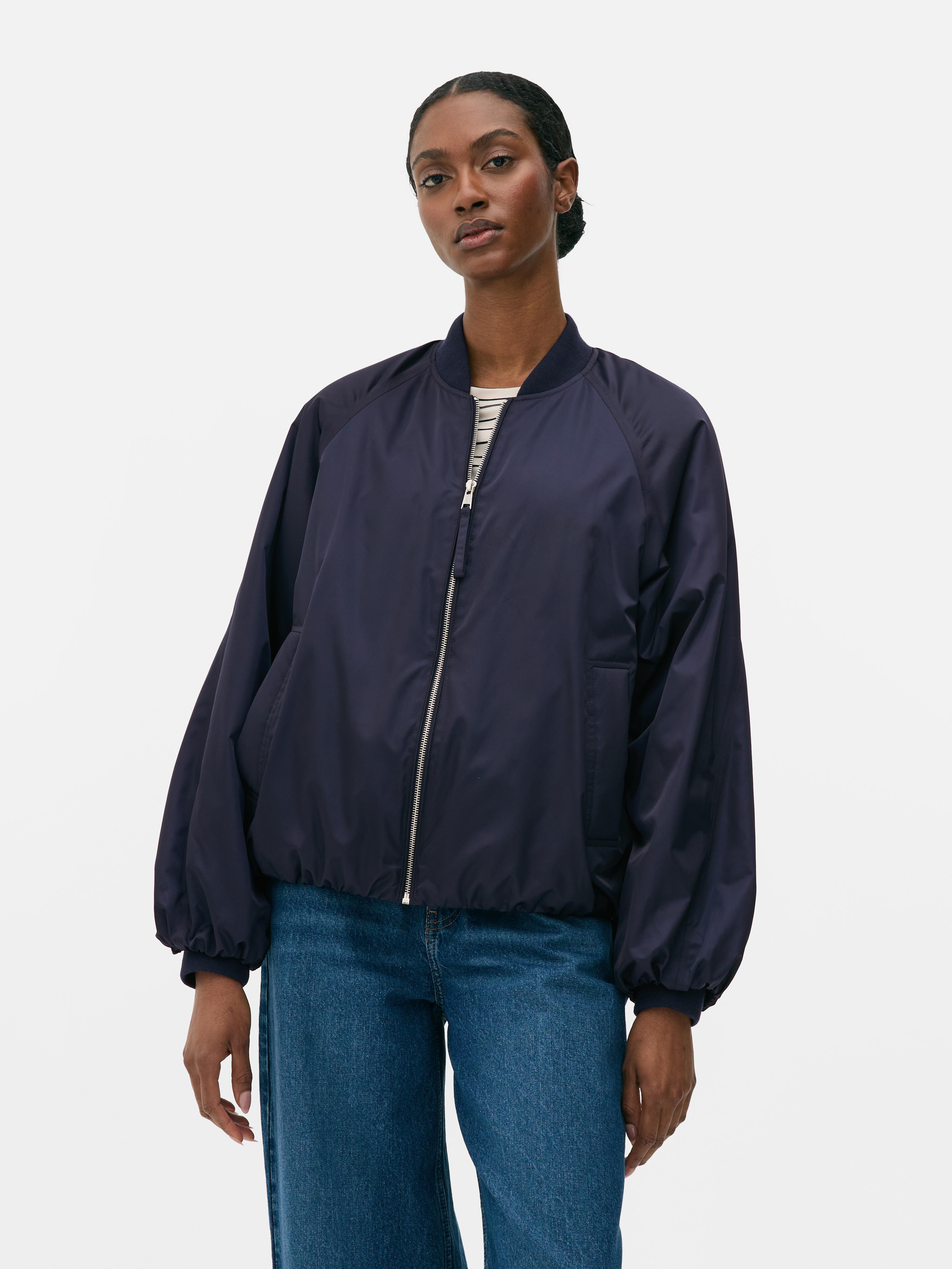 Bomberjacke mit Ballonärmeln