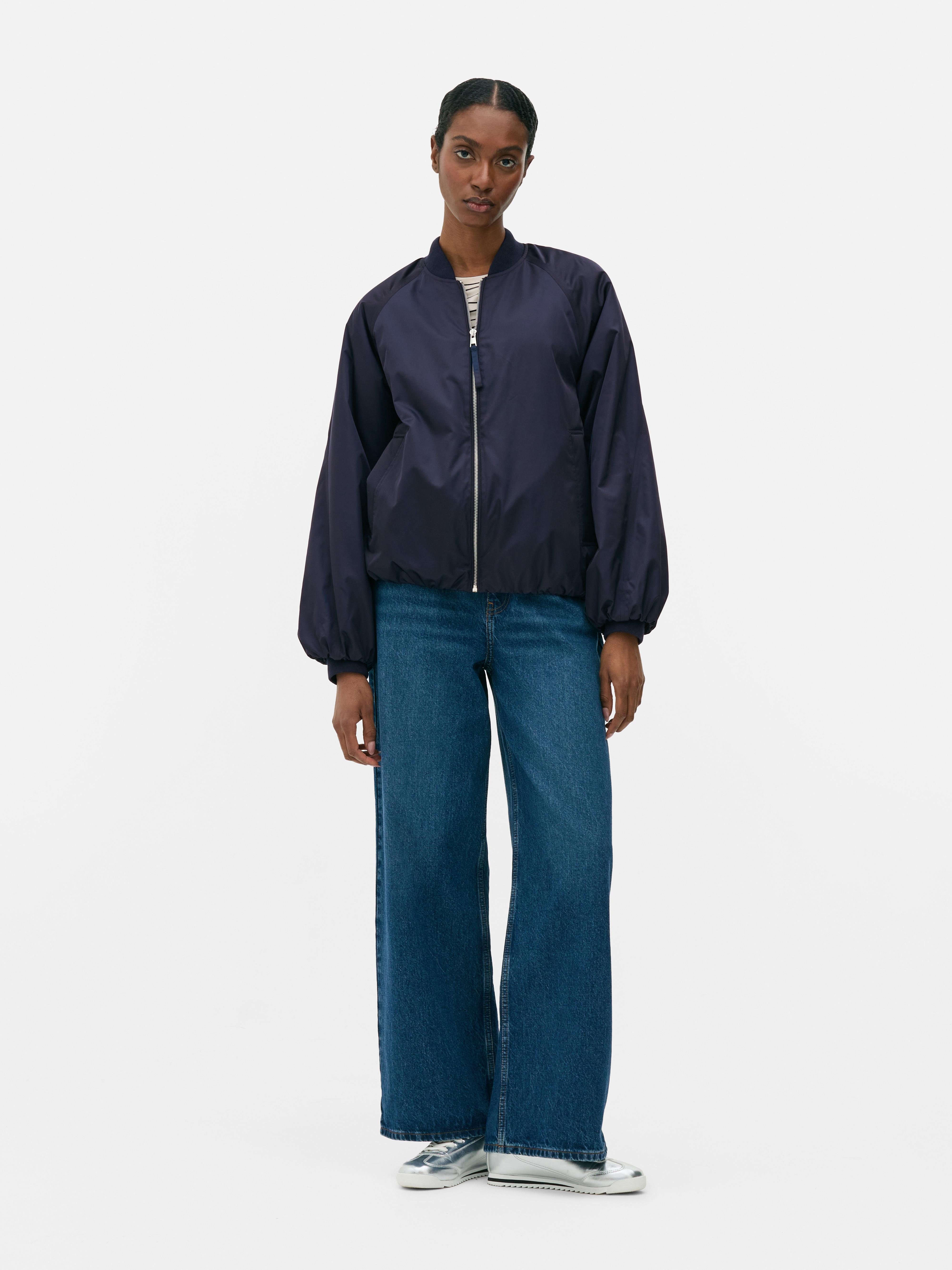 Blouson bomber à manches ballon