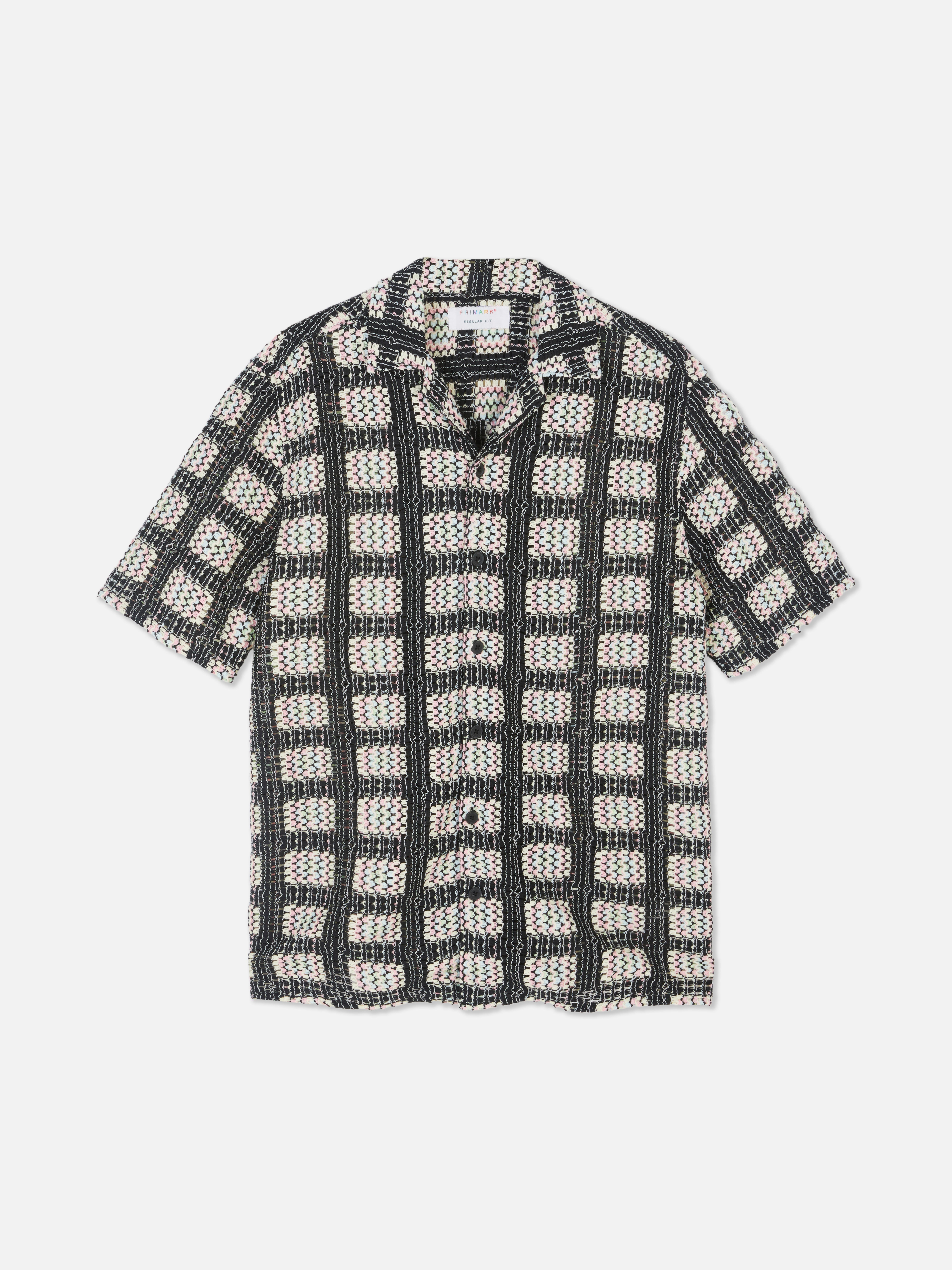 Pride Crochet Check Shirt