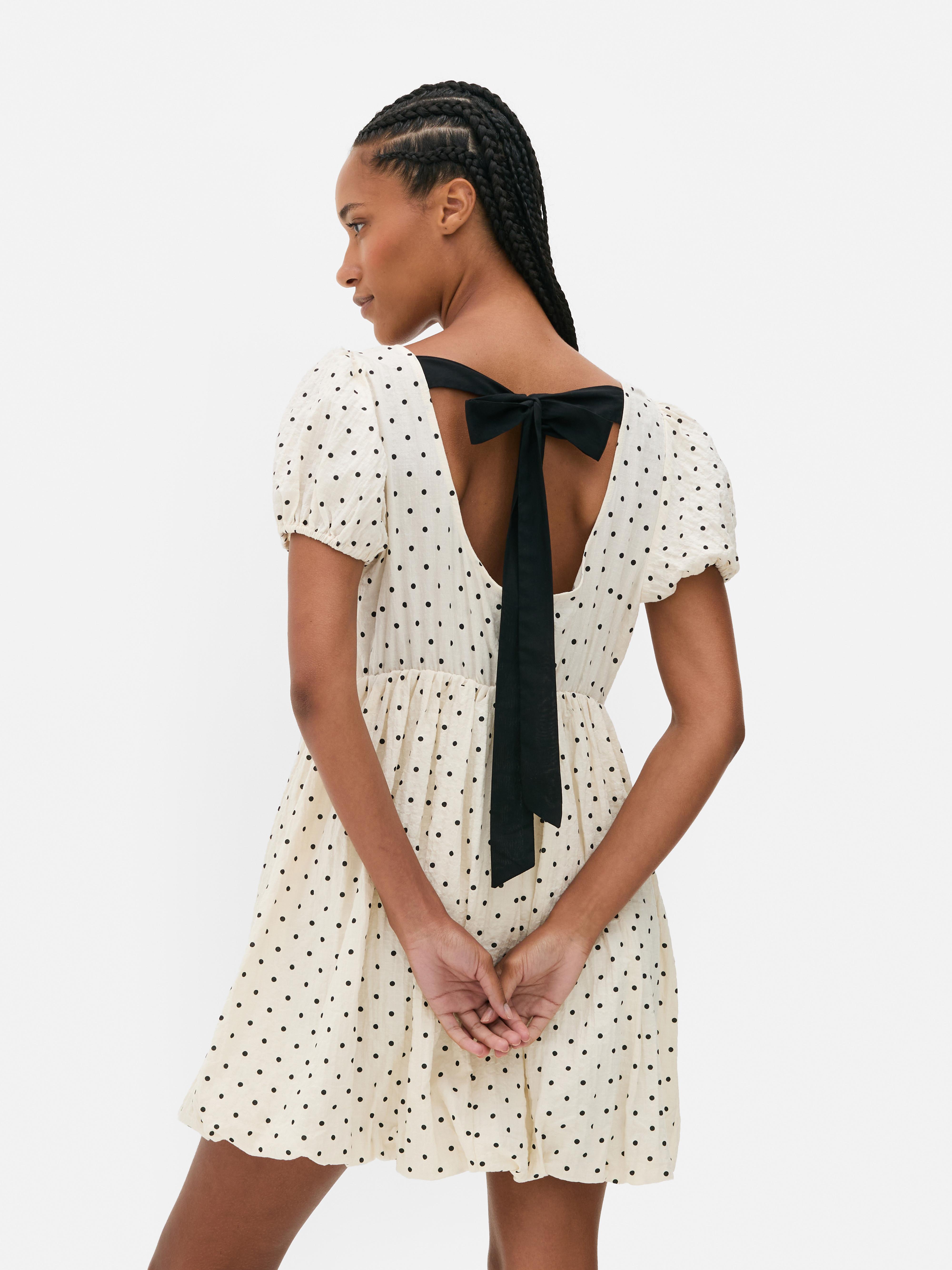 Vestido mini bolinhas
